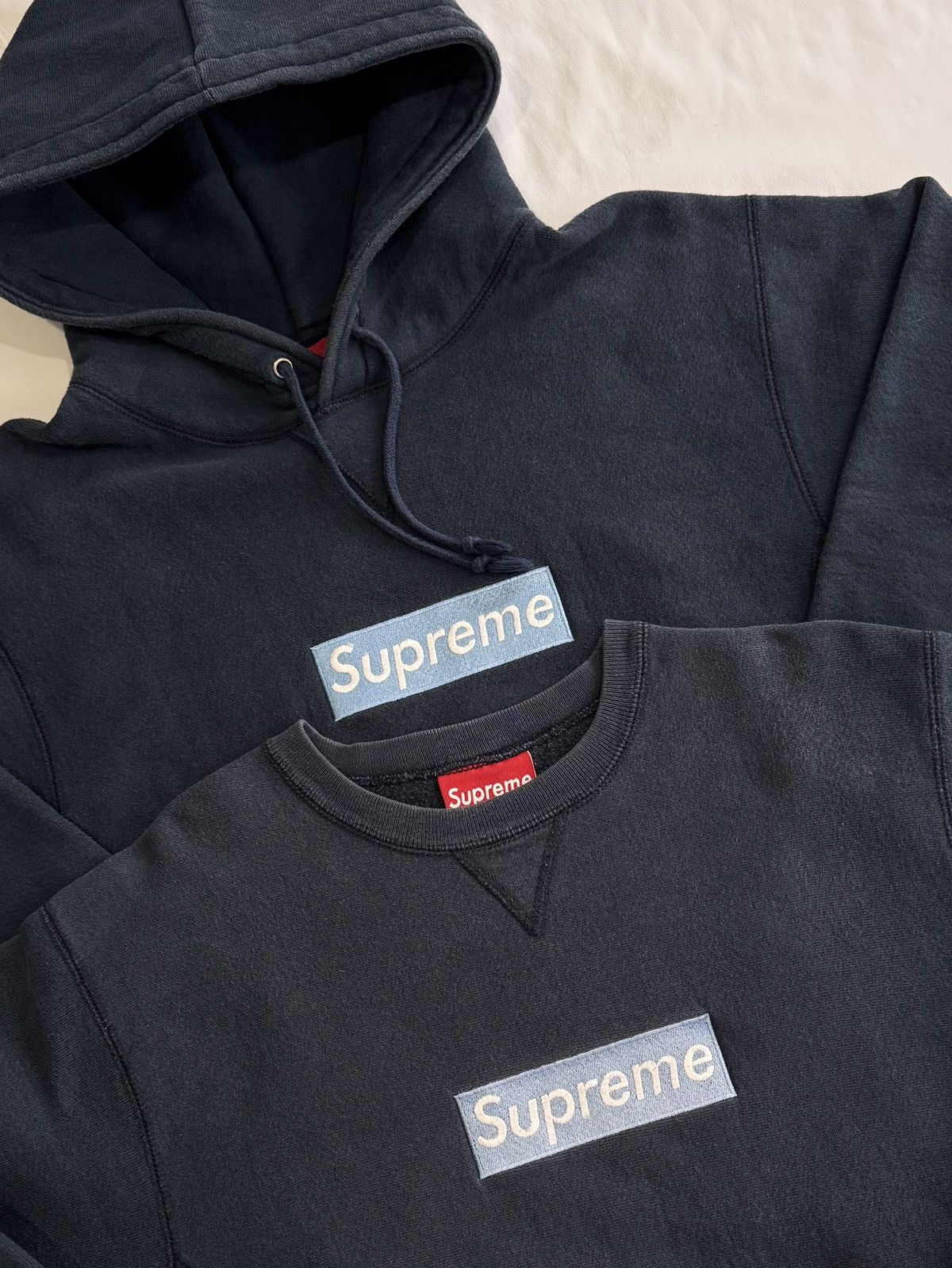 Supreme Supreme Ice on Navy Box Logo Hoodie 1997 Size US M / EU 48-50 / 2 - 8 Thumbnail