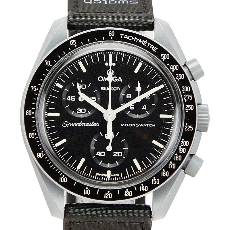 Omega Omega Omega Speedmaster MoonSwatch Mission to the Moon Ceramic Ceramic Quartz S033M100 Size ONE SIZE - 1 Thumbnail