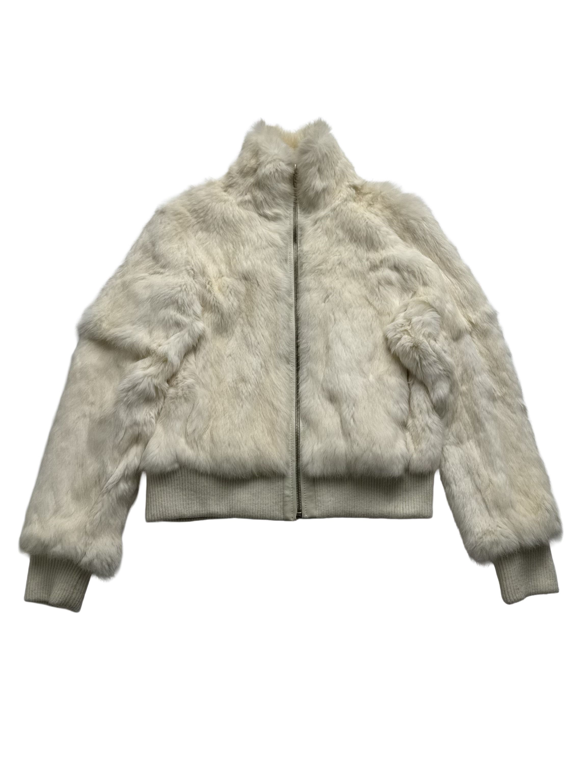 Vintage Vintage Real Rabbit Fur Cropped Jacket Size M / US 6-8 / IT 42-44 - 5 Thumbnail