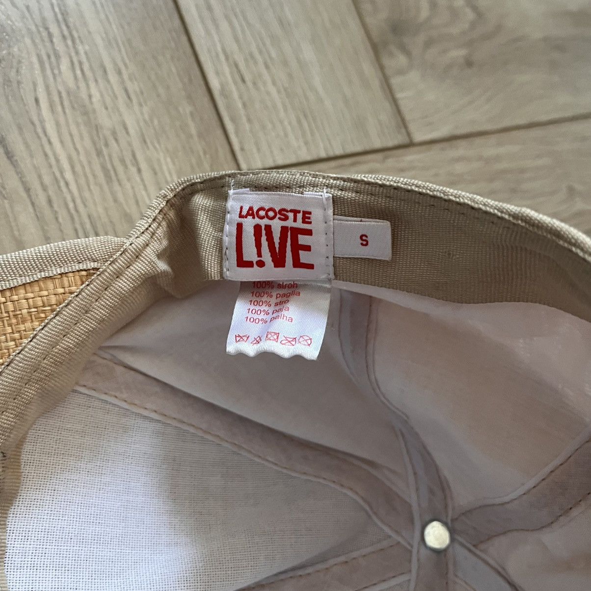 Lacoste Lacoste Live Straw Hat Cap Size ONE SIZE - 4 Thumbnail