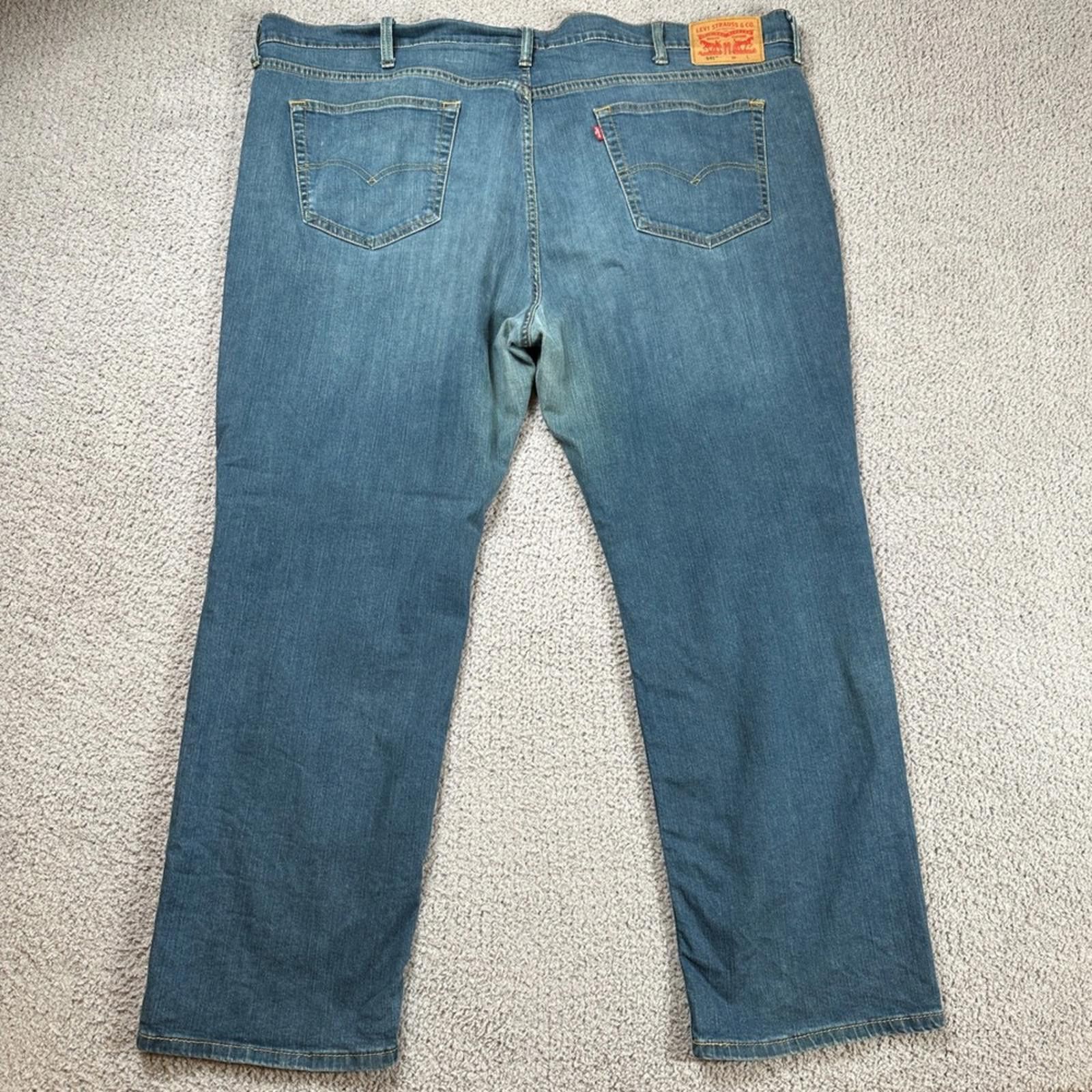 Levi's Levis 541 Athletic Fit Jeans Mens 48x32 Blue Stretch Medium Size US 44 / EU 60 - 2 Thumbnail
