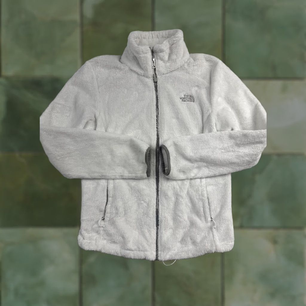 The North Face The North Face Fleece Jacket Womens Small White Osito Full Zip Outdoor Warm S/N Logo Pockets Zipper Size S / US 4 / IT 40 - 1 Thumbnail