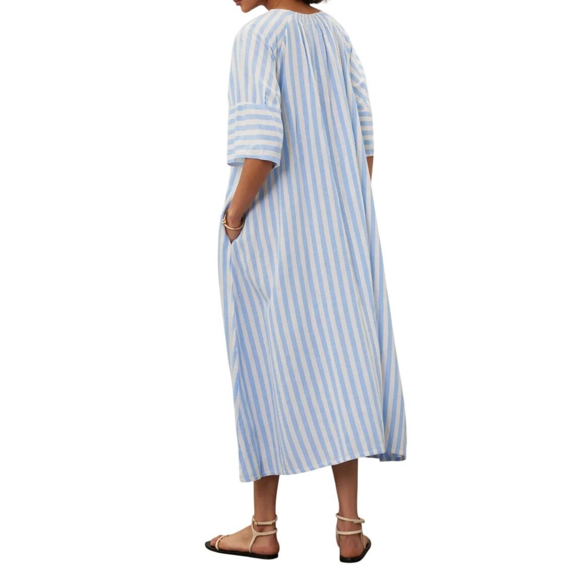 Vanessa Bruno Vanessa Bruno Striped Brooklyn Dress in Blue/White, Size M Size M / US 6-8 / IT 42-44 - 3 Thumbnail