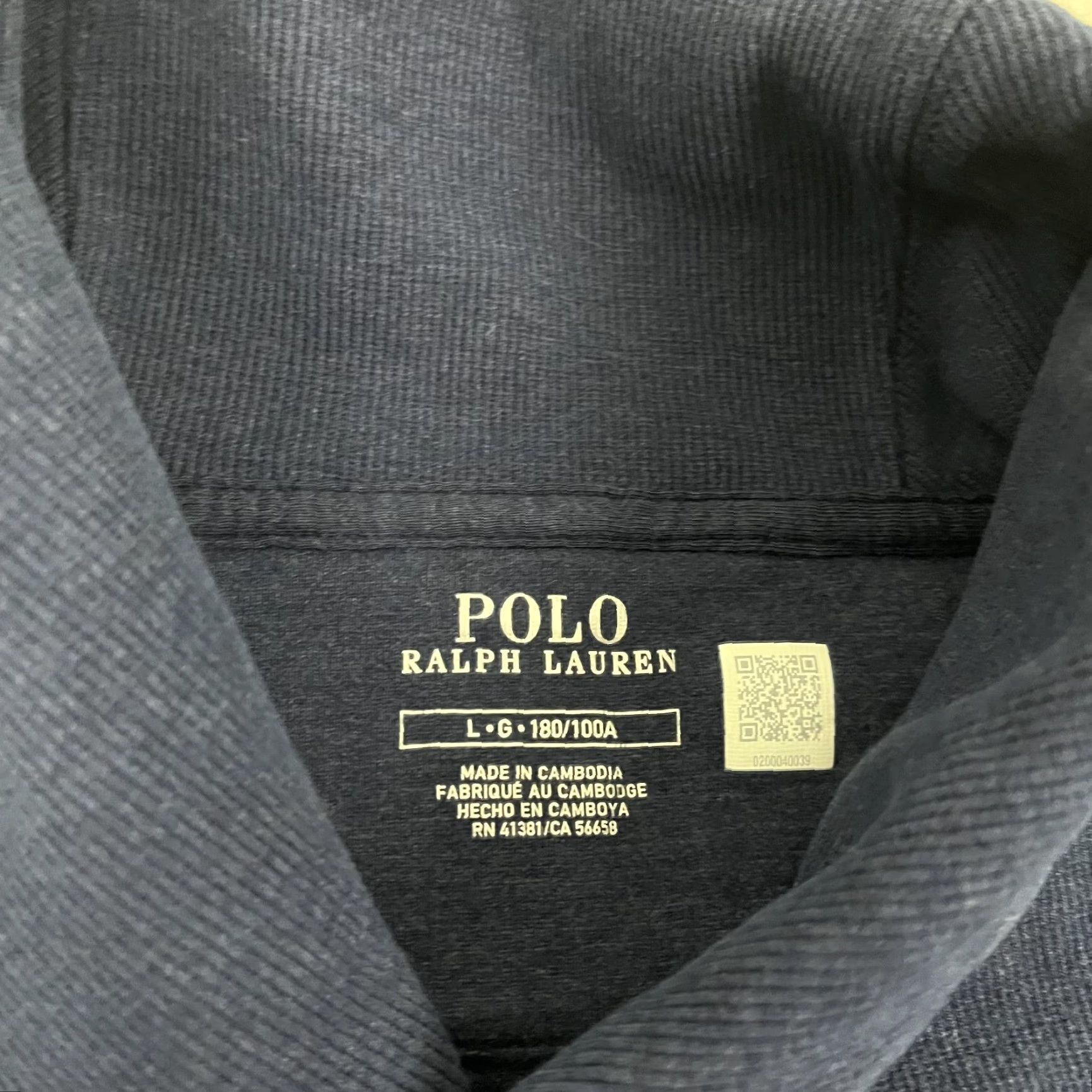 Polo Ralph Lauren Polo Ralph Lauren Sweater Mens Large Heather Navy Blue Shawl Collar Pullover Size US L / EU 52-54 / 3 - 3 Thumbnail