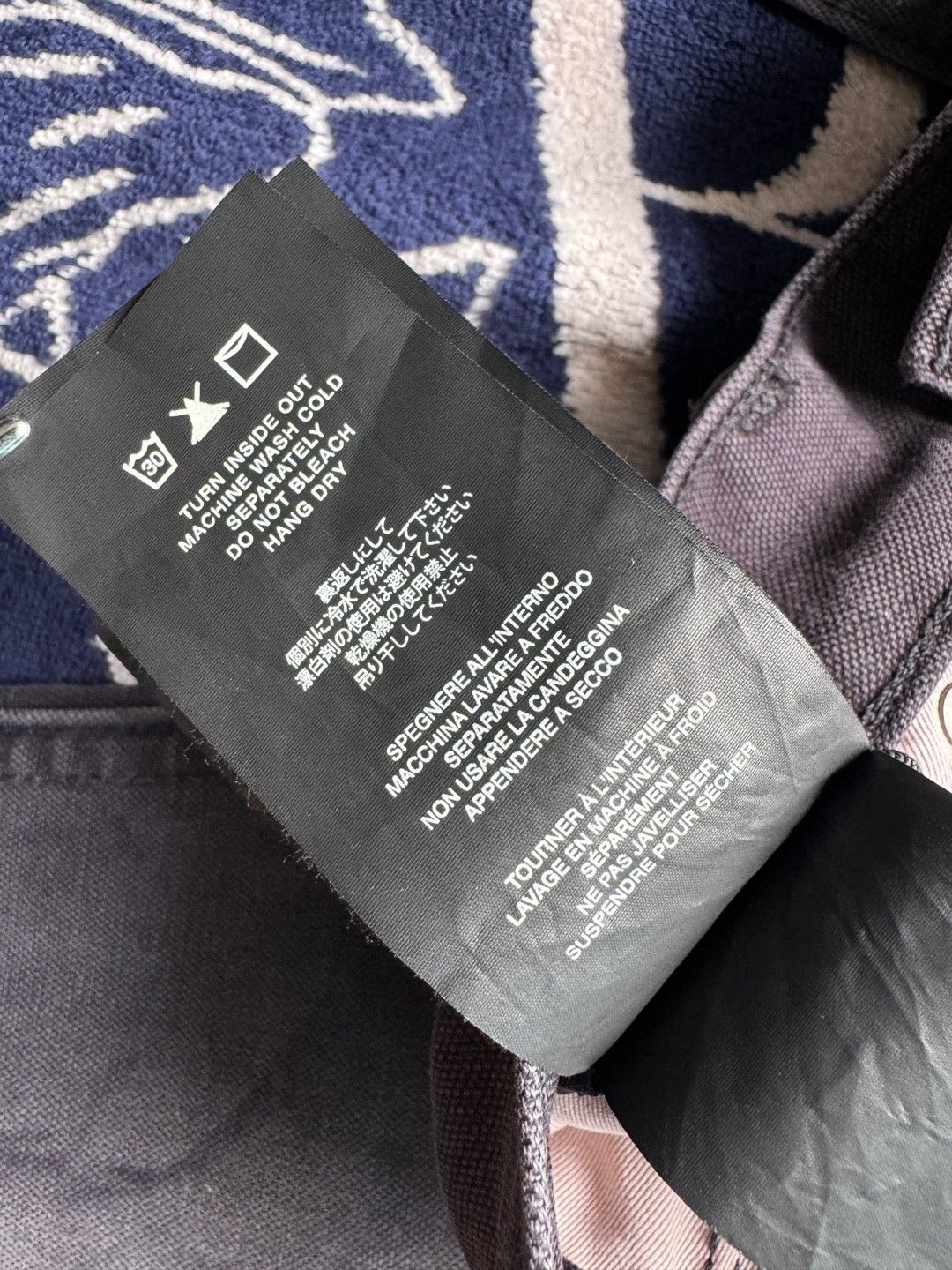 Fear of God Seventh Collection Canvas Jean Vintage Black 7th Pants Size US 31 - 14 Thumbnail