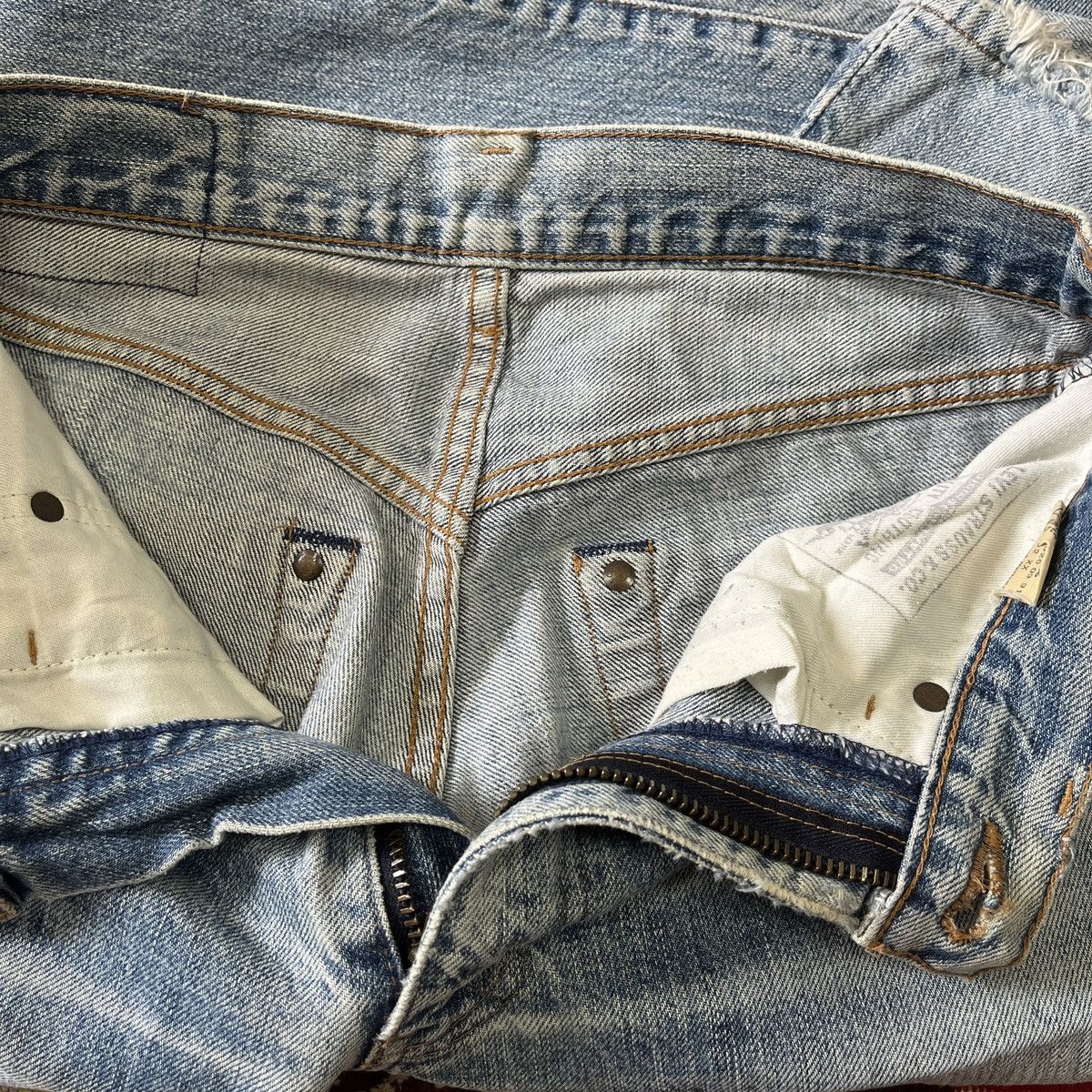 Levi's LEVIS 502XX Big E Button J22 Redline Selvedge Vintage 1991 Size US 28 / EU 44 - 18 Thumbnail