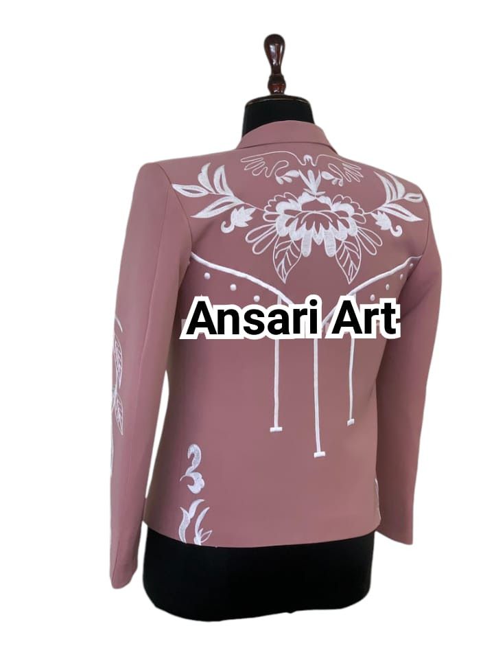 Other Men 2PC Customized Floral embroidery western Nudie outfit Size 44R - 3 Thumbnail