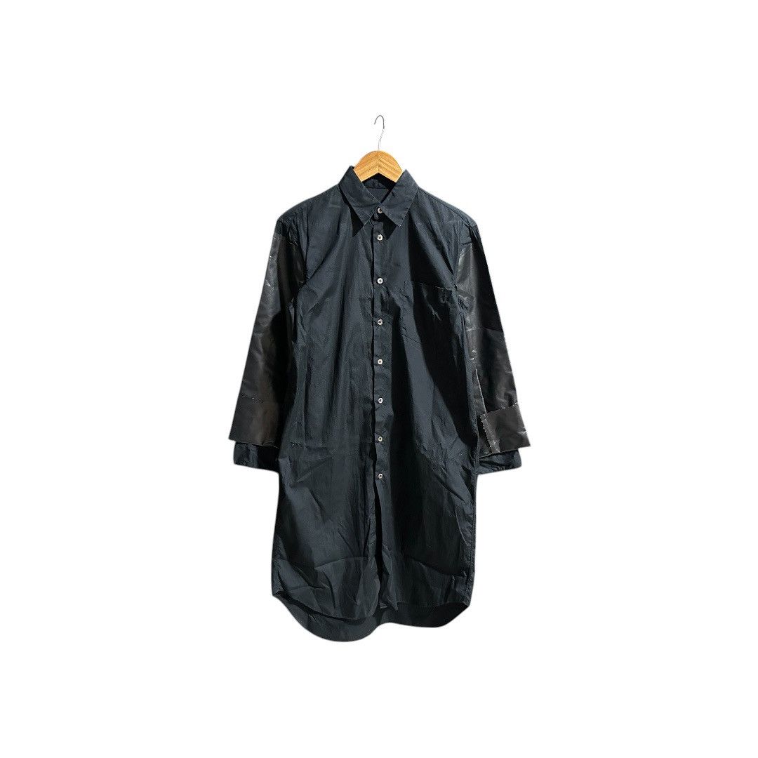 Comme des Garcons 🔥Archived Ss10 Comme Des Garcons Long Shirt PVC Sleeve Size US XS / EU 42 / 0 - 1 Thumbnail