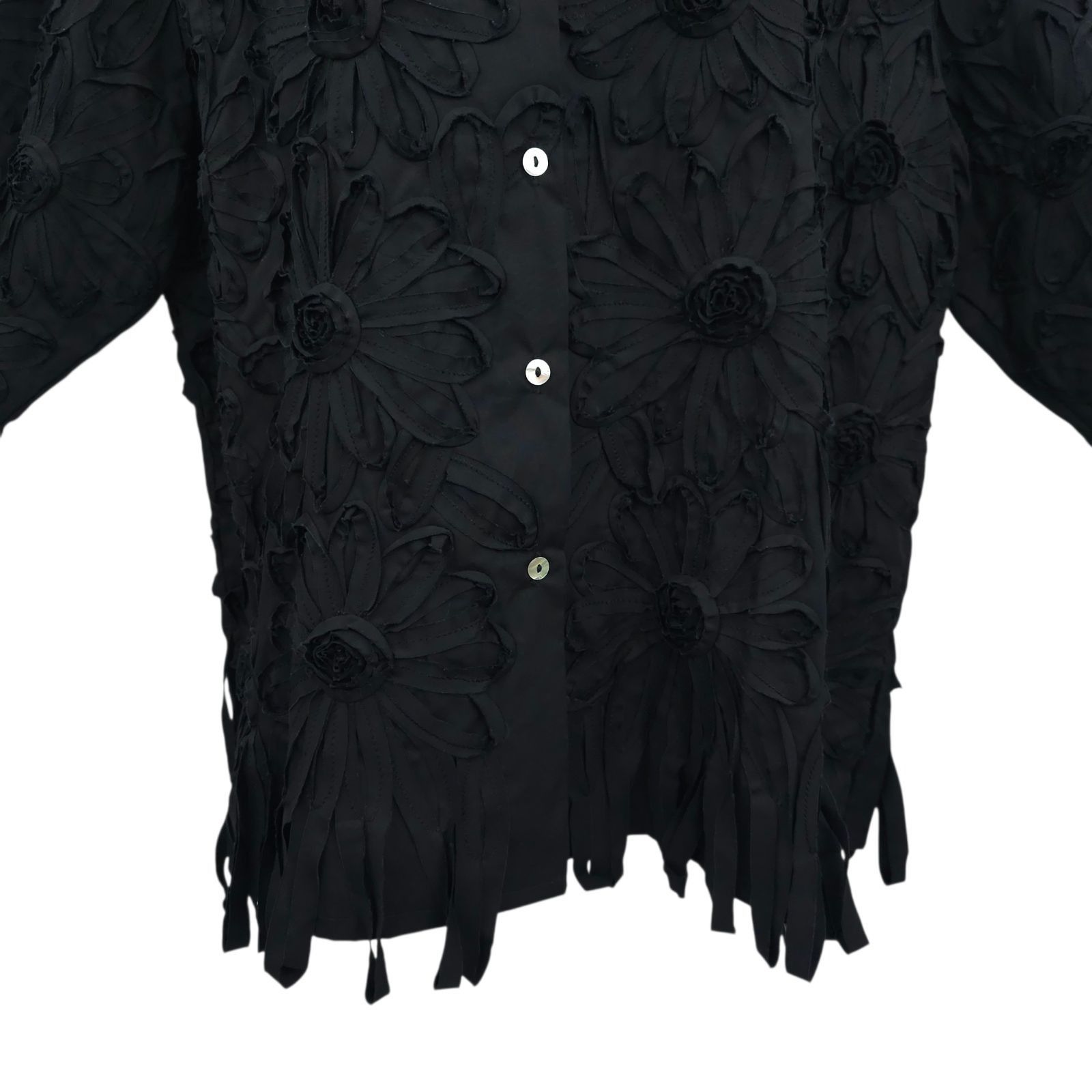 Other Pong Poco Shirt XL Fabric Ribbons Textured Flower Boho Artsy Size XL / US 12-14 / IT 48-50 - 12 Thumbnail