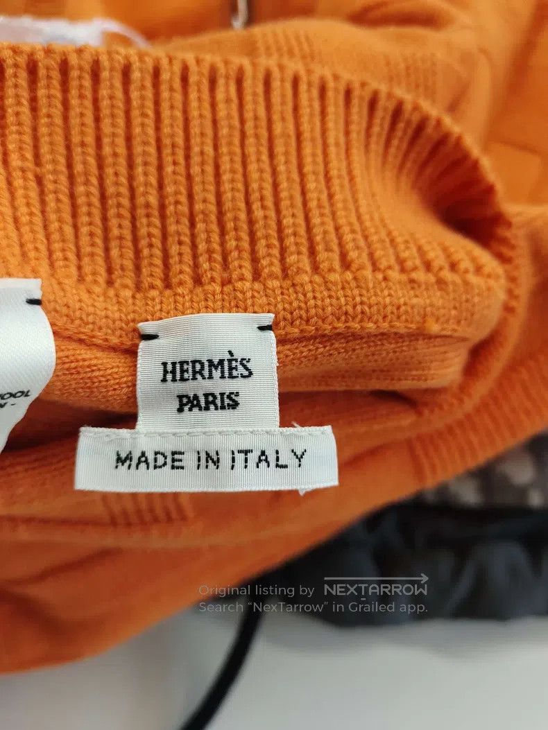 Hermes Hermes Orange Full Print H-Stripe Zipper Jacket Size XS / US 0-2 / IT 36-38 - 3 Thumbnail