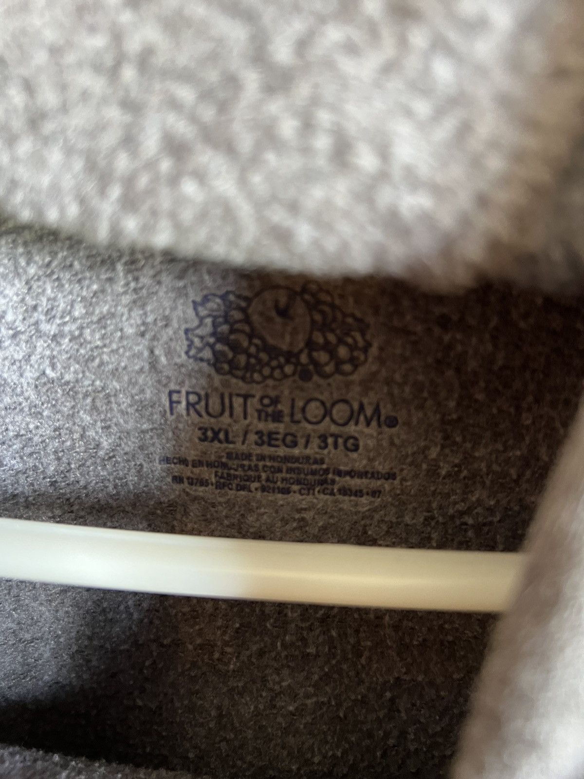 Fruit Of The Loom Custom Feast Mode Gray Hoodie - Fruit of the Loom 3XL Size US XXL / EU 58 / 5 - 2 Thumbnail