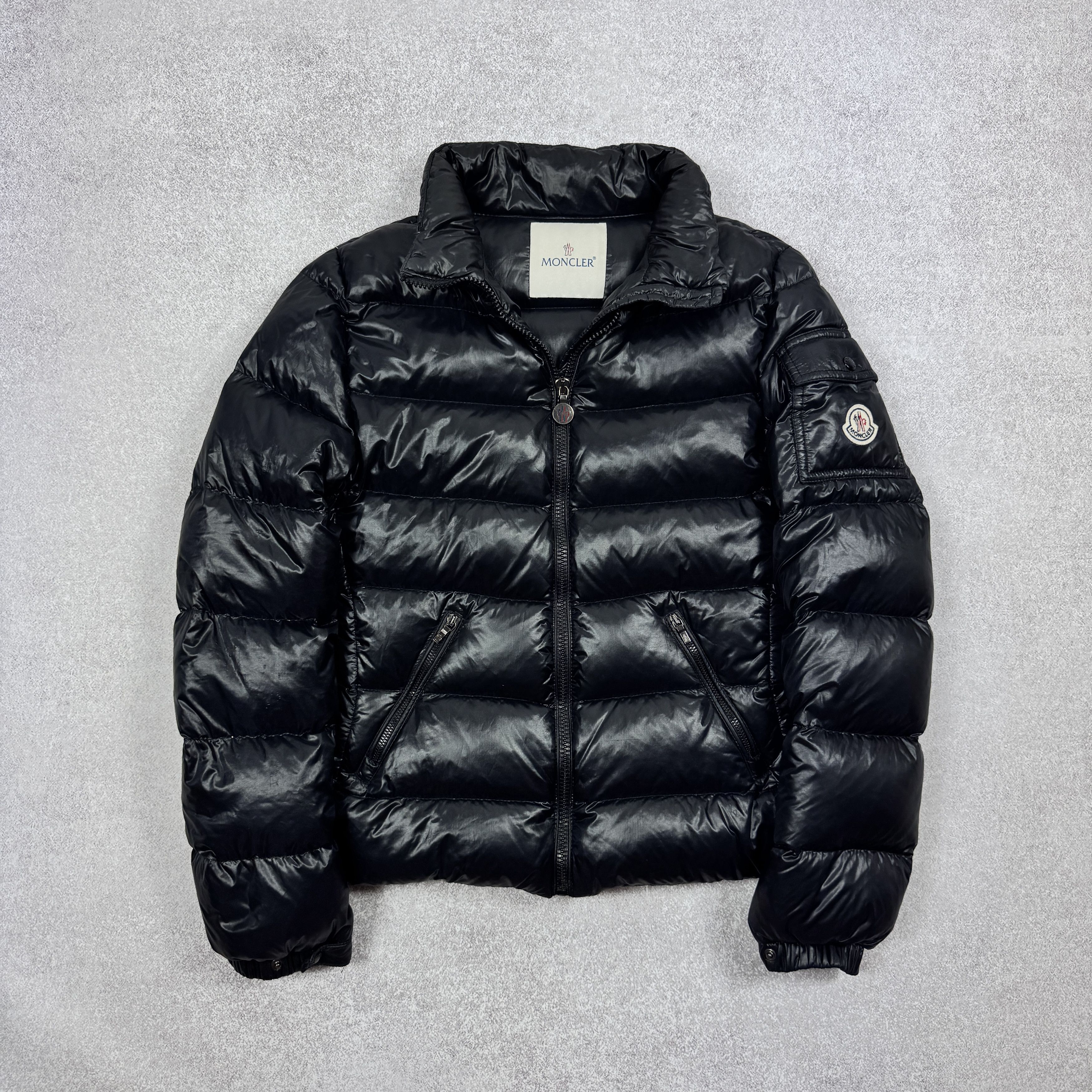 Moncler Women`s Moncler Berre Black Shiny Puffer Jacket Size 1 / S Size S / US 4 / IT 40 - 3 Thumbnail