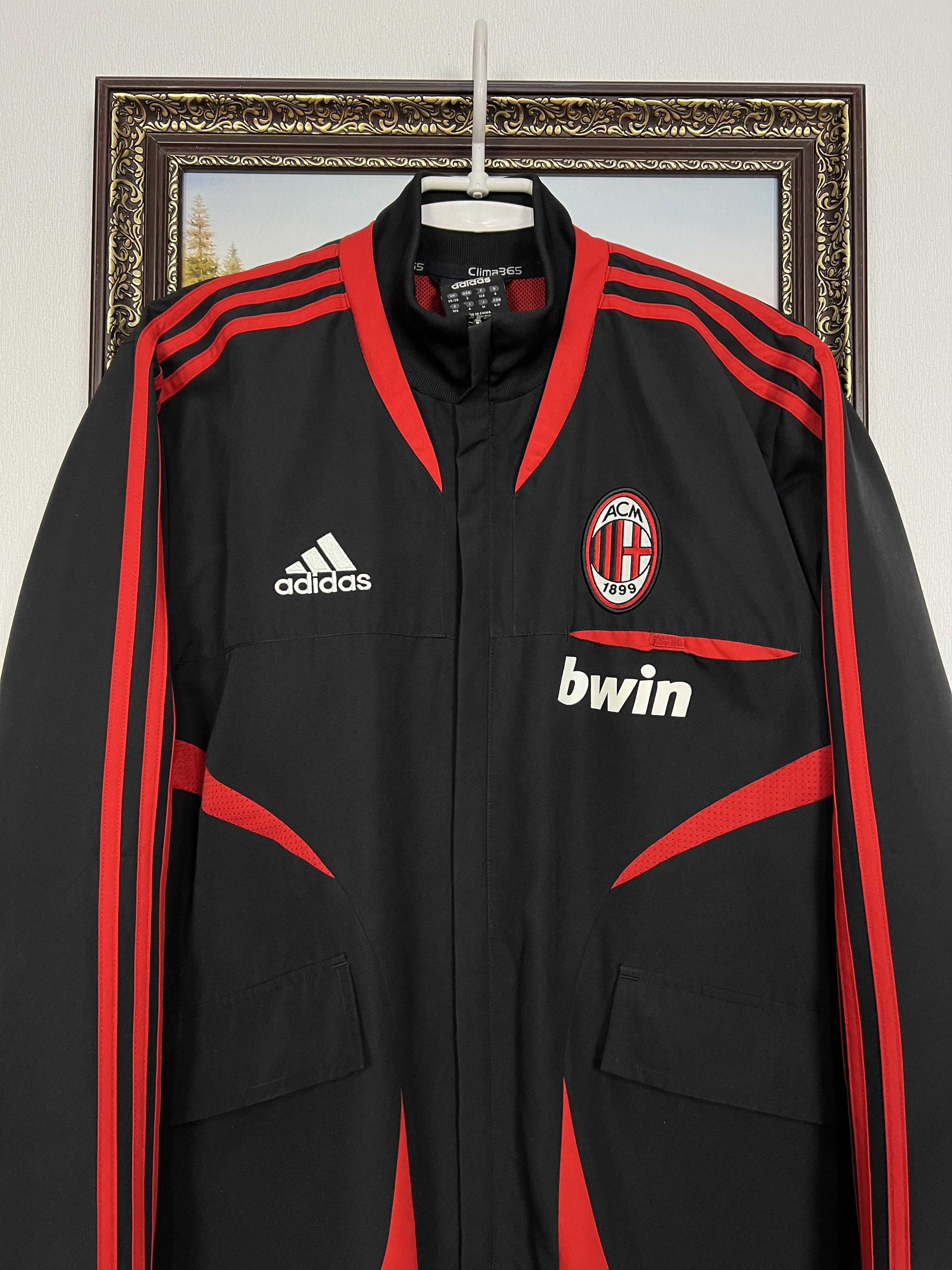 Adidas Vintage AC Milan Football Track Suit Soccer Set Jacket Pants Size US S / EU 44-46 / 1 - 3 Thumbnail