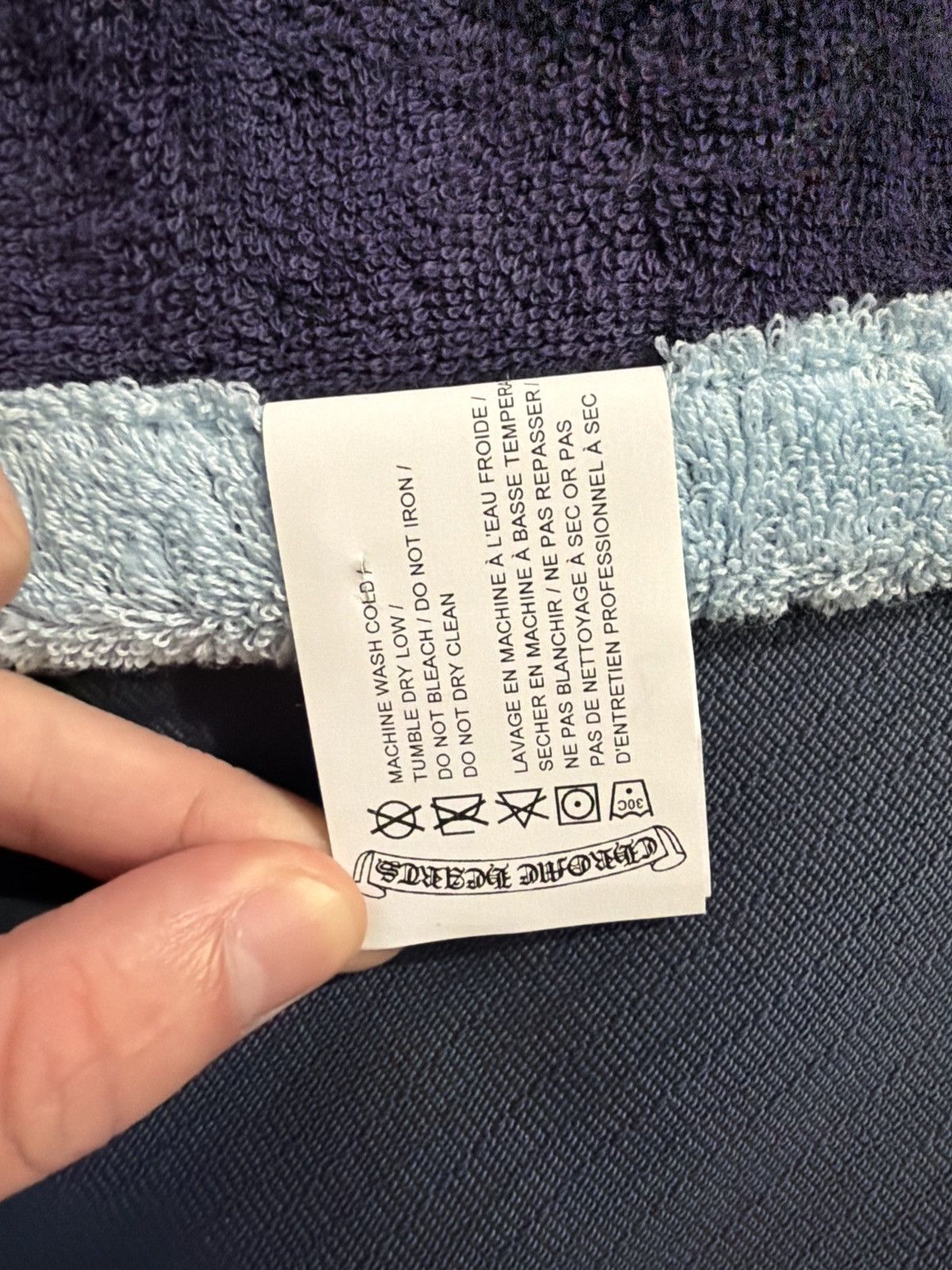 Chrome Hearts Blue/White Chrome Towel Size ONE SIZE - 5 Thumbnail