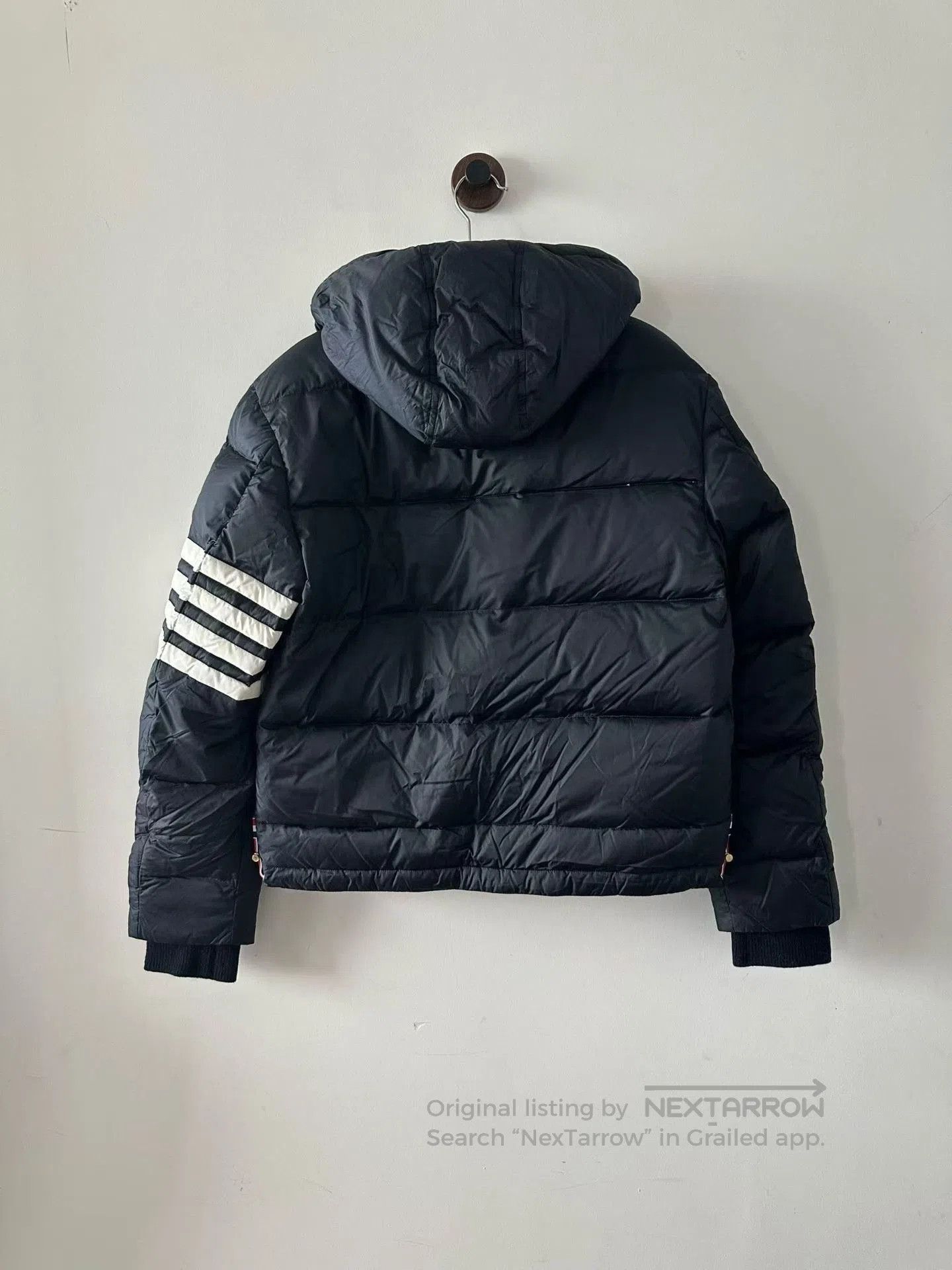 Thom Browne Thom Browne Navy Hooded Down Jacket. Size US XS / EU 42 / 0 - 2 Thumbnail