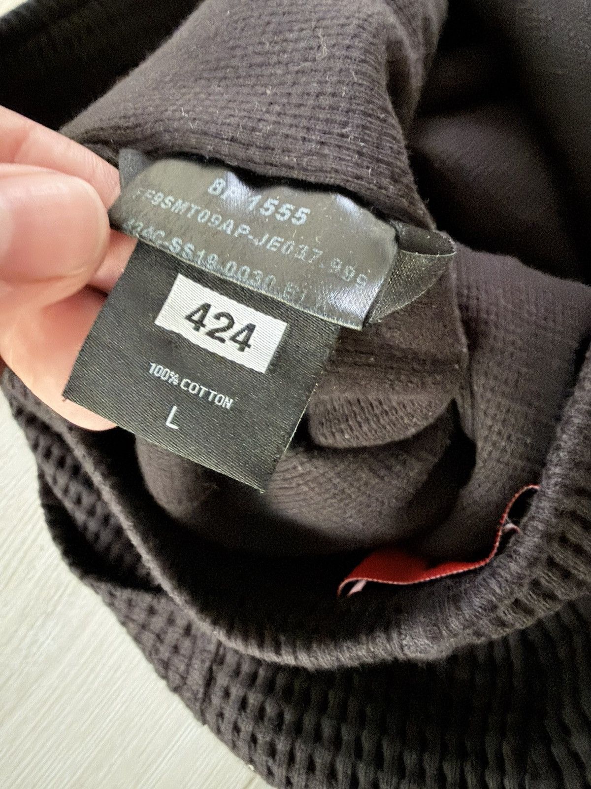424 Double Layer Waffle Knit Sweatpants Size US 30 / EU 46 - 6 Thumbnail