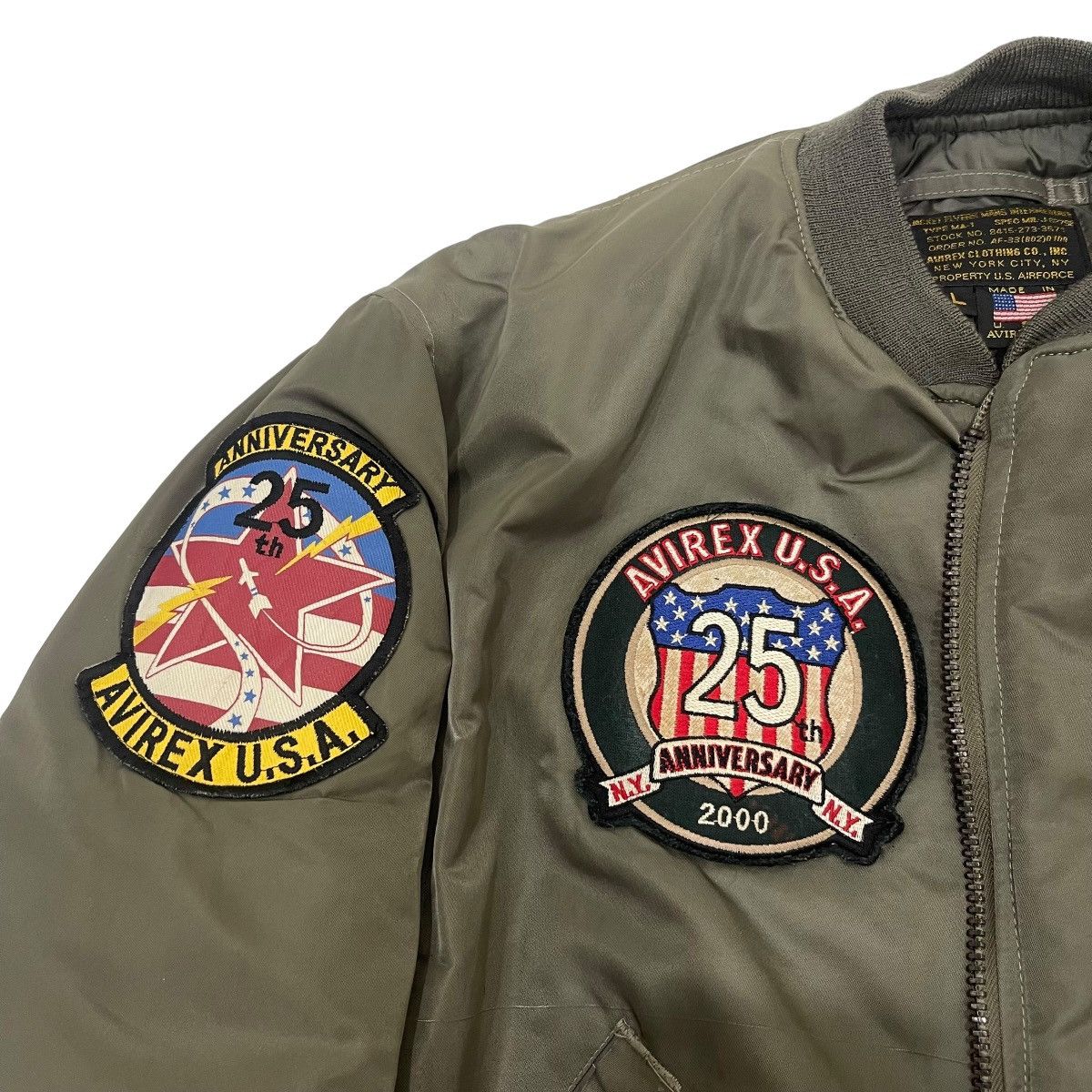 Avirex 🔥Vintage Avirex MA-1 25th Anniversary Bomber Jacket Size US L / EU 52-54 / 3 - 10 Thumbnail