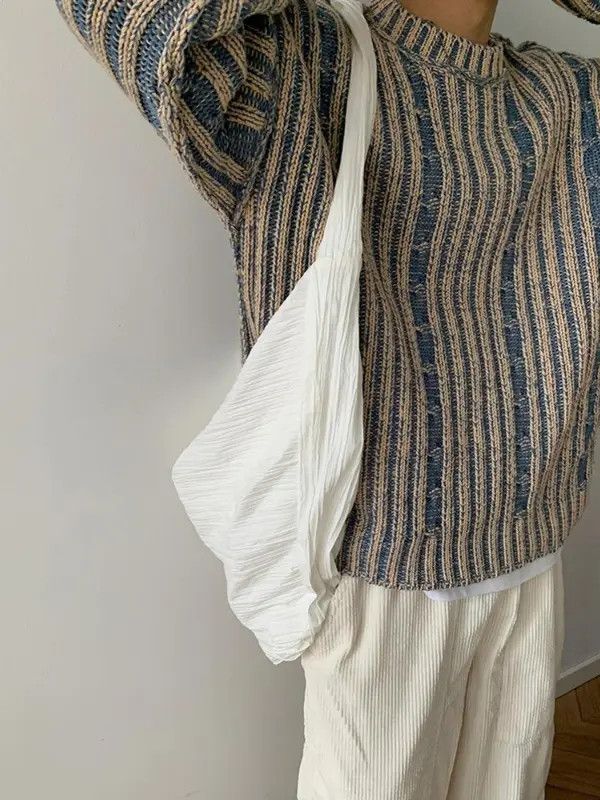 VIBE Striped Knit Sweater Size US M / EU 48-50 / 2 - 8 Thumbnail