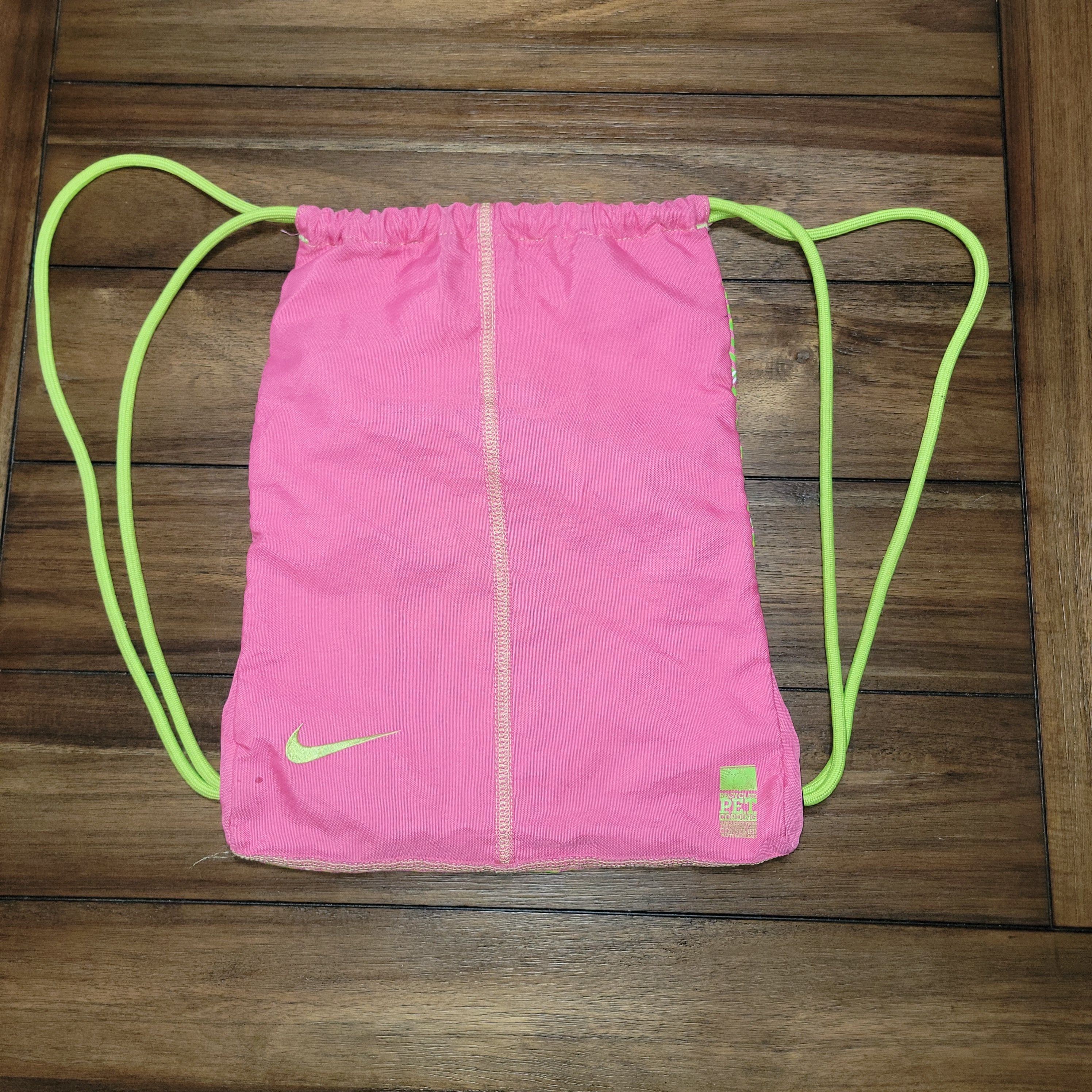 Nike Nike Pink Drawstring Backpack Size ONE SIZE - 3 Thumbnail