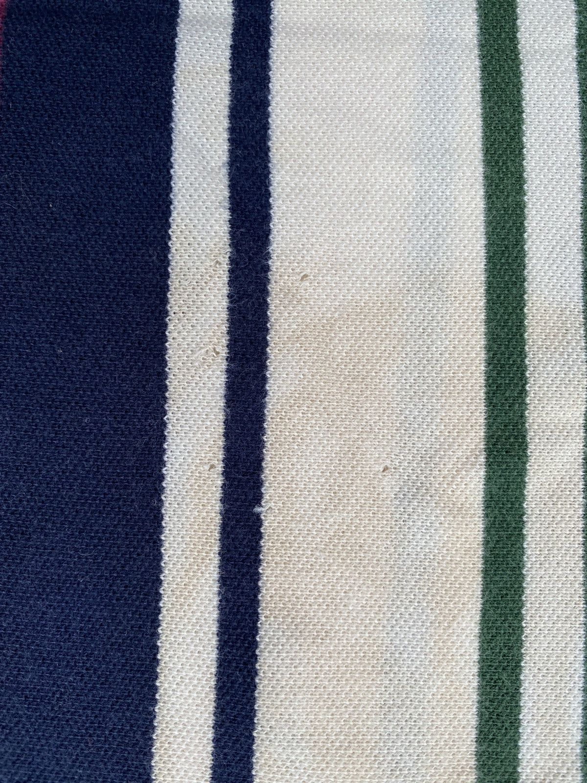 Vintage × Yves Saint Laurent Vintage Striped Navy White Polo T-shirt Yves Saint Laurent Size US L / EU 52-54 / 3 - 8 Thumbnail
