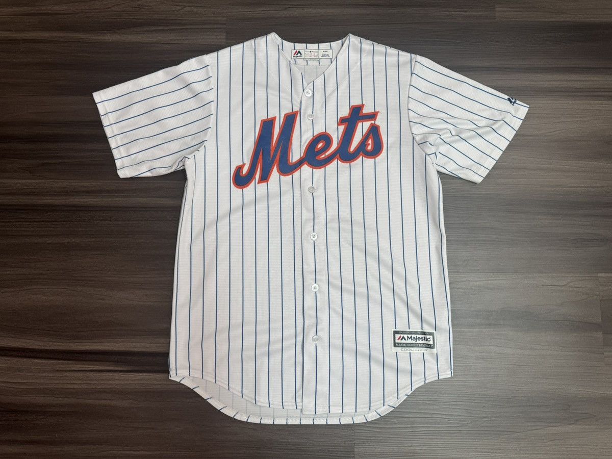 Majestic Majestic New York Mets Cool Base MLB Pinstripe Jersey Size US M / EU 48-50 / 2 - 1 Thumbnail