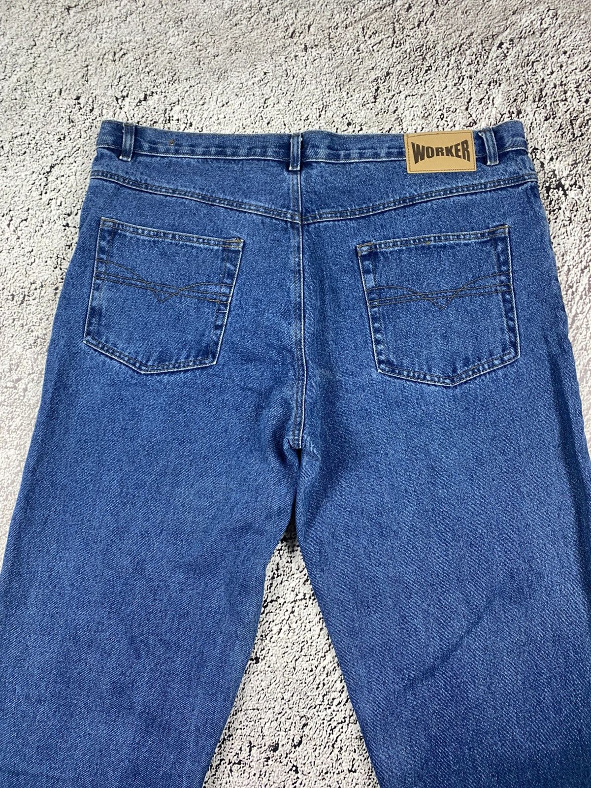 Vintage Vintage Y2K faded wide jeans big size streetwear 40 Size US 40 / EU 56 - 4 Thumbnail
