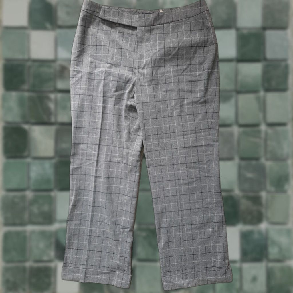 Dockers VINTAGE Dockers Pants Womens Size M Gray Checkered Pattern Stretch Dress Pants Women M Gray Checkered Pattern Vintage Stretch Size 32" / US 10 / IT 46 - 1 Thumbnail