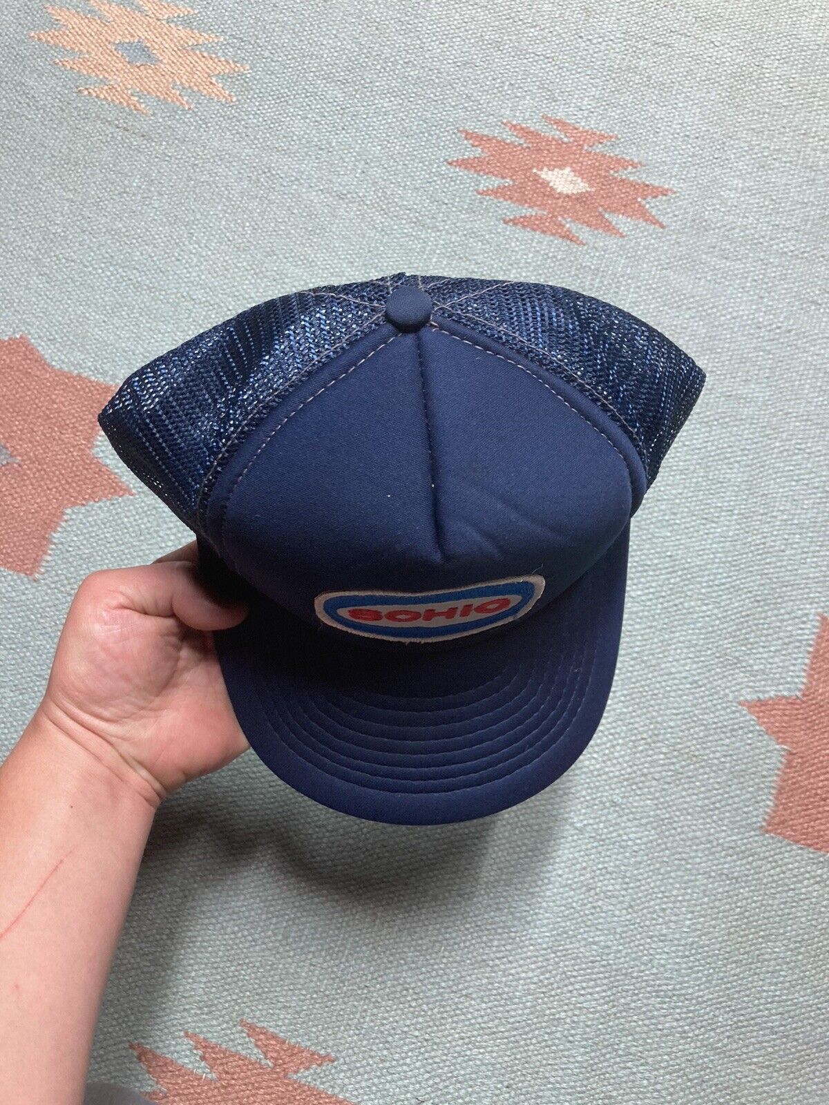 Vintage VTG 80s trucker hat cap Sohio oil gas company patch SnapBack Size ONE SIZE - 3 Thumbnail