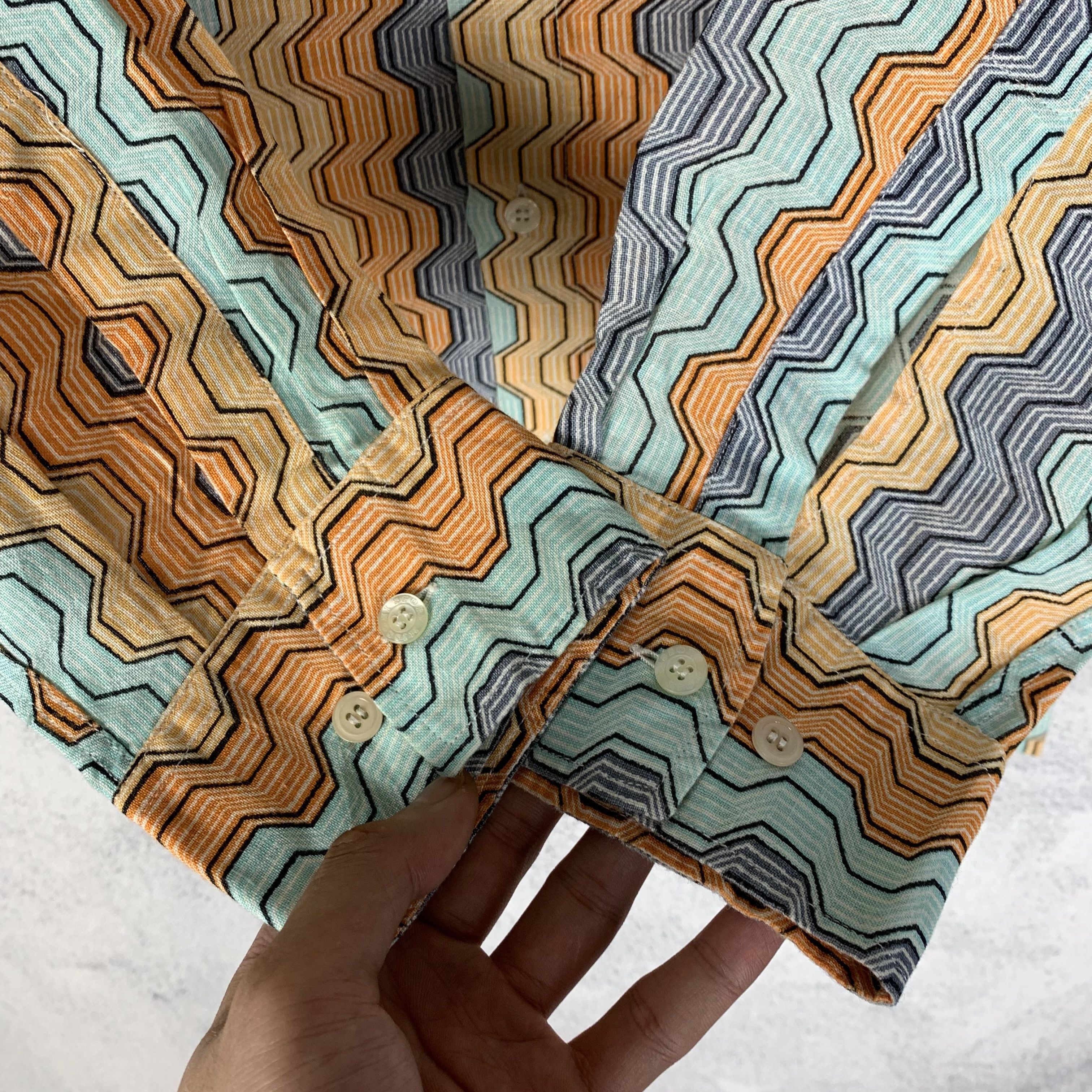 Missoni Vintage Missoni 3D Pattern Shirt Size US S / EU 44-46 / 1 - 4 Thumbnail