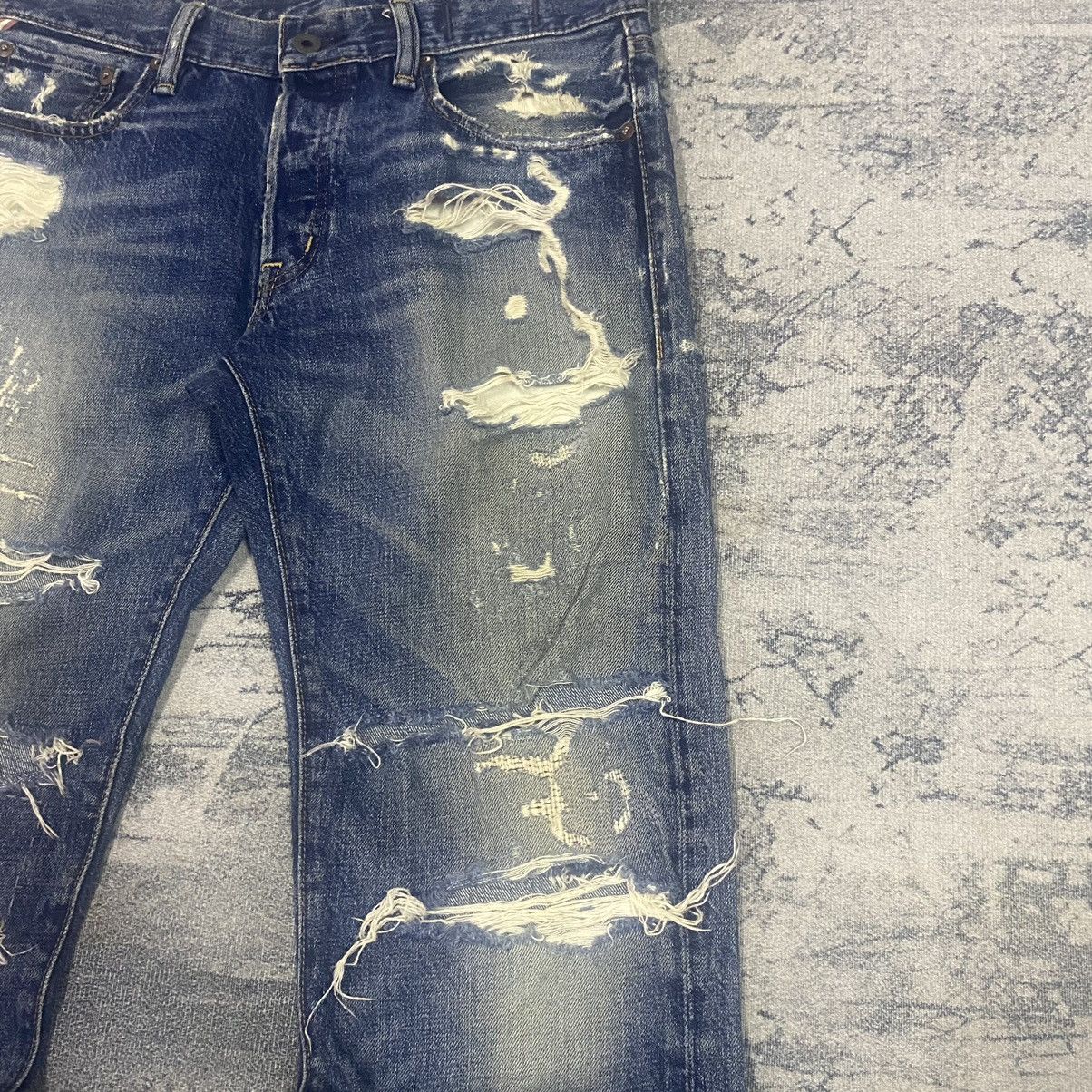 Denim & Supply Ralph Lauren × Ralph Lauren Vintage Denim Supply Ralph Lauren Distressed Denim Jeans Size US 32 / EU 48 - 6 Thumbnail