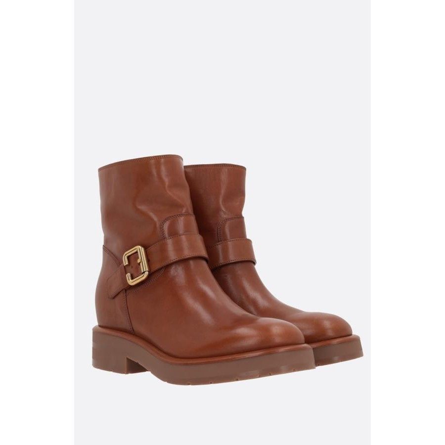 Chloe Chloe Coddington Brown Leather Ankle Boots New & Authentic ( Size US 6.5 / IT 36.5 - 2 Thumbnail