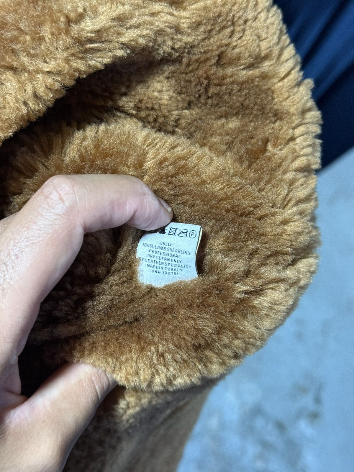 Aimé Leon Dore Hooded Shearling Jacket Brown Chestnut 2XL