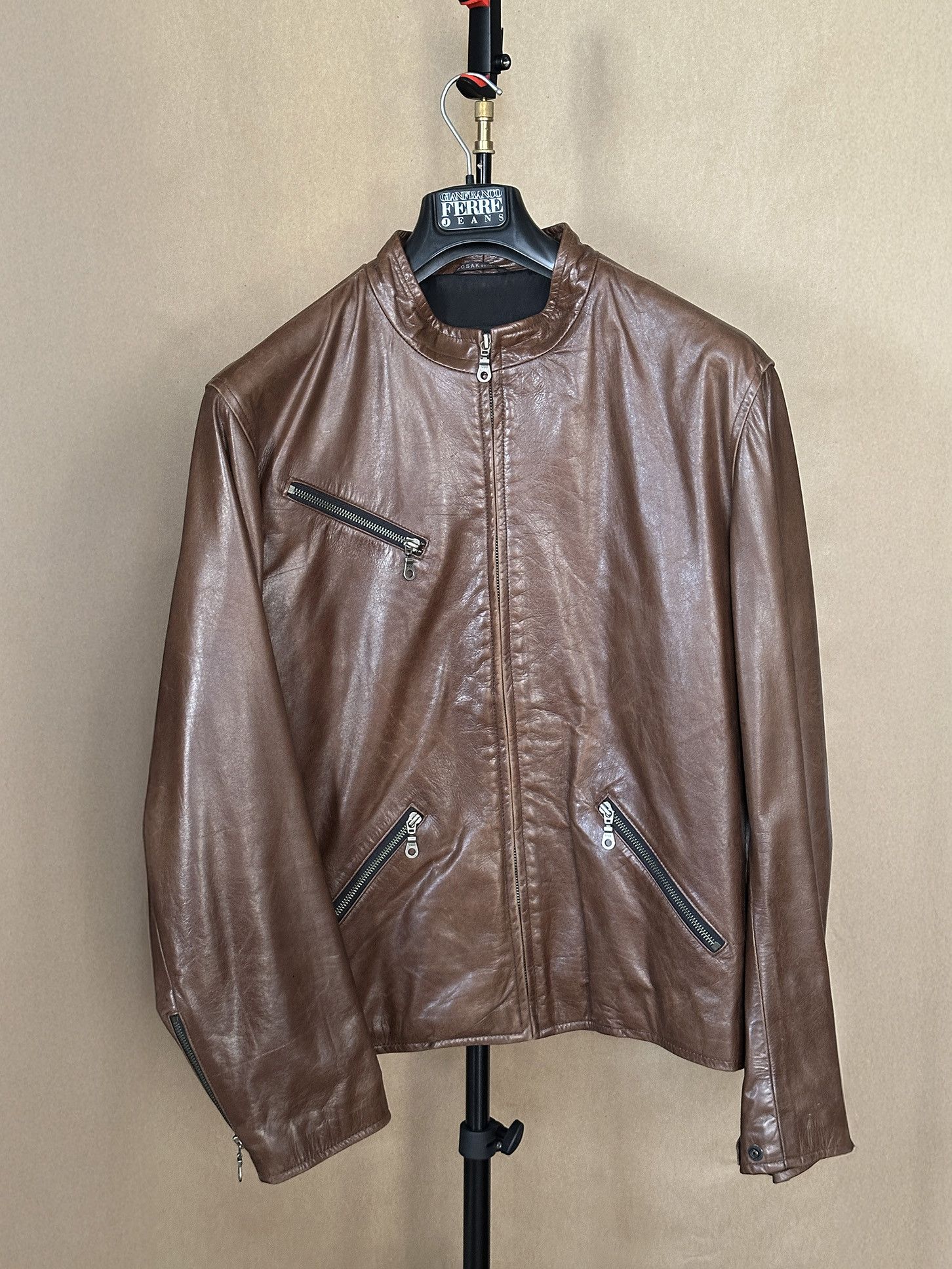 Rudsak Rudsak Dark Brown Motorcycle Leather Jacket Size US L / EU 52-54 / 3 - 1 Thumbnail