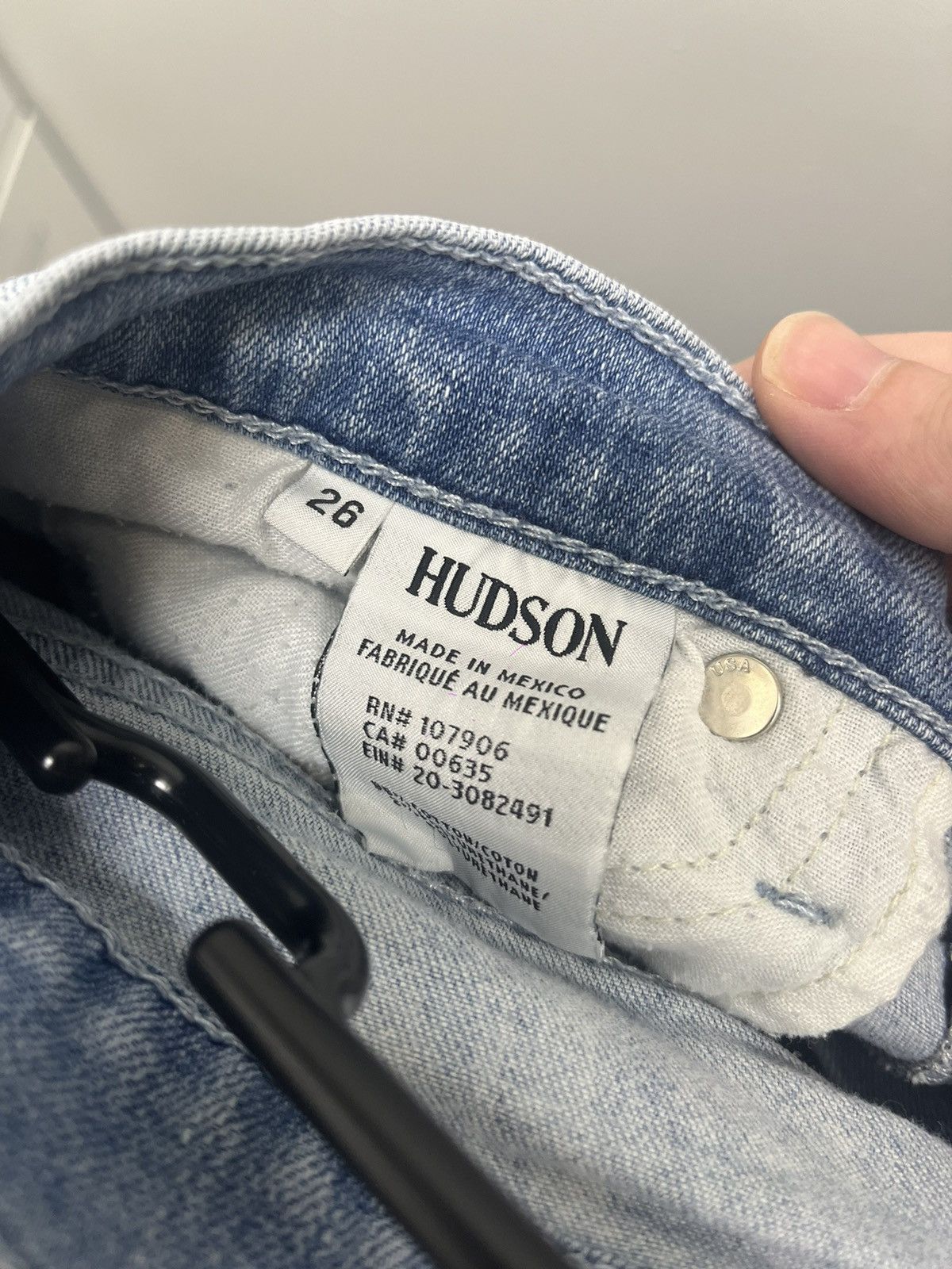 Hudson Hudson Distressed Denim Blue Skinny Jeans Womens Size 26" / US 2 / IT 38 - 10 Thumbnail