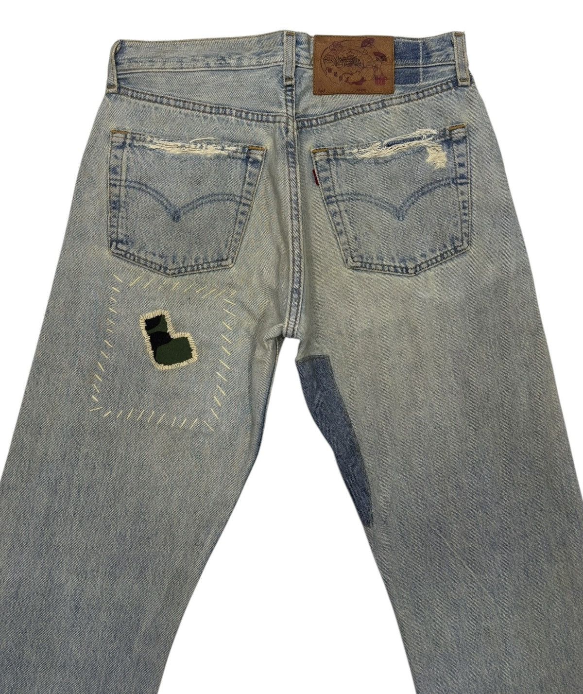 If Six Was Nine × Kapital × Levi's 🔥VINTAGE LEVIS 501 RECONSTRUCTED PATCHWORK DENIM JEANS Size US 30 / EU 46 - 5 Thumbnail