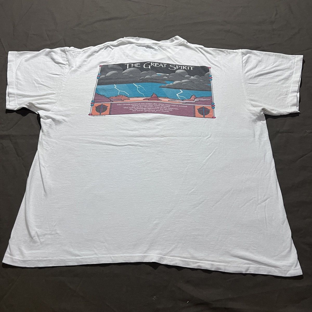 Vintage 90s Tribe of Judah Jesus God Holy Bible Living Epistles 2XL Size US XXL / EU 58 / 5 - 7 Thumbnail