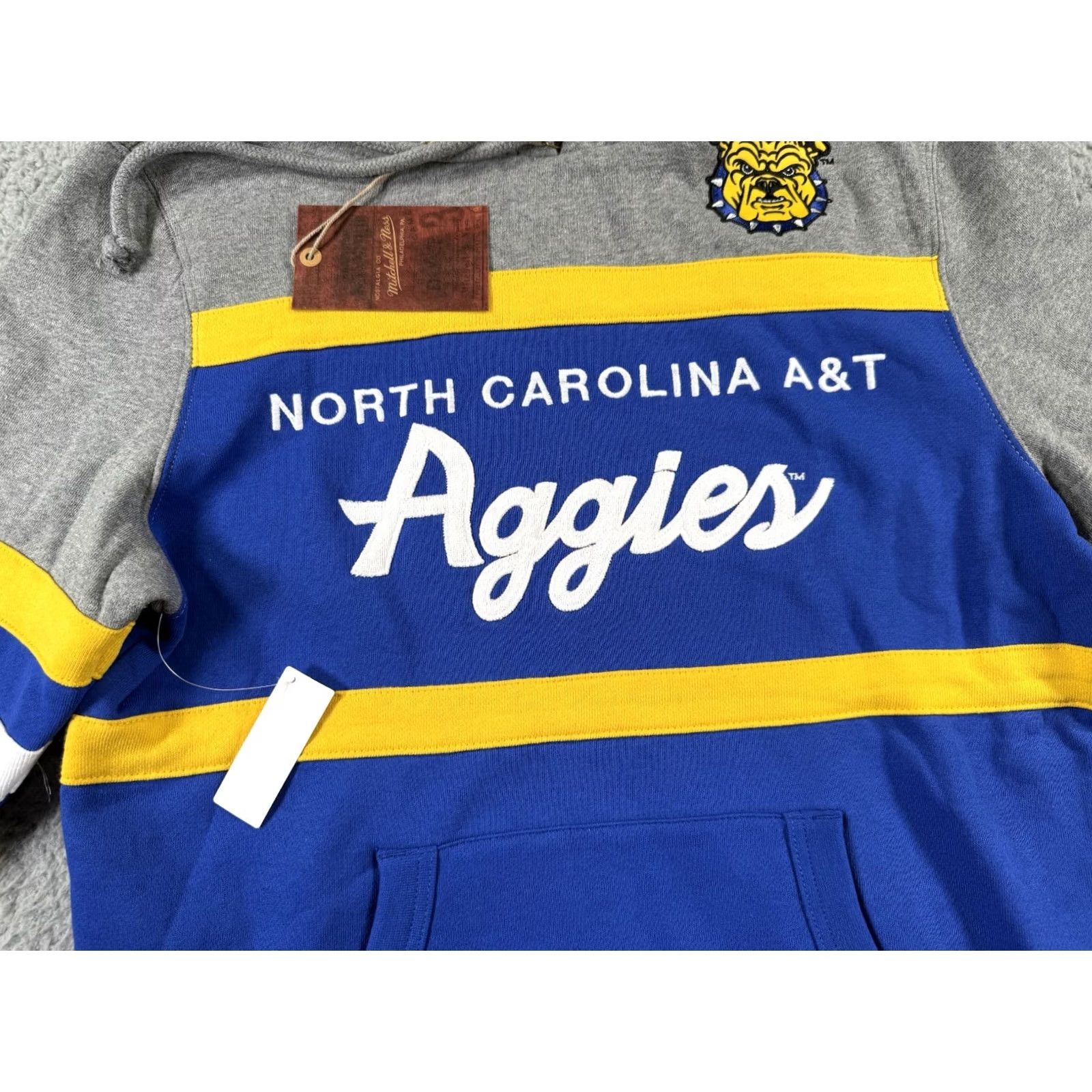 Mitchell & Ness Mitchell & Ness NCAA North Carolina A&T Aggies Hoodie Mens Small Blue Pullover Size US S / EU 44-46 / 1 - 6 Thumbnail
