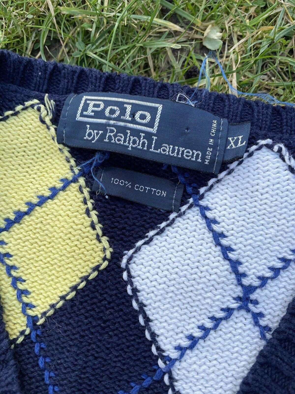 Lauren Ralph Lauren Vintage Ralph Lauren Grandad Knit Vest Size US XL / EU 56 / 4 - 4 Thumbnail