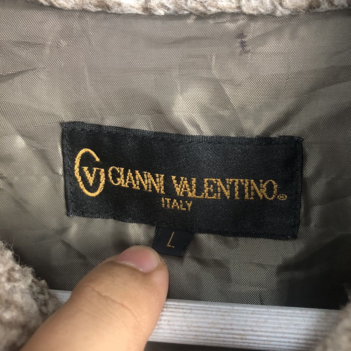 Japanese Brand Gianni Valentino Brown Parkas jacket coat #A1291 Size US L / EU 52-54 / 3 - 12 Thumbnail
