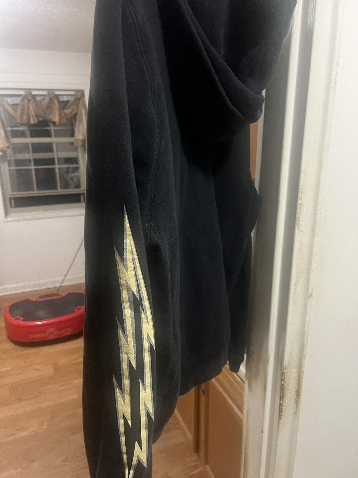 Eric Emanuel Eric Emanuel EE Lightning Bolt hoodie black w silver medium Size US M / EU 48-50 / 2 - 8 Thumbnail