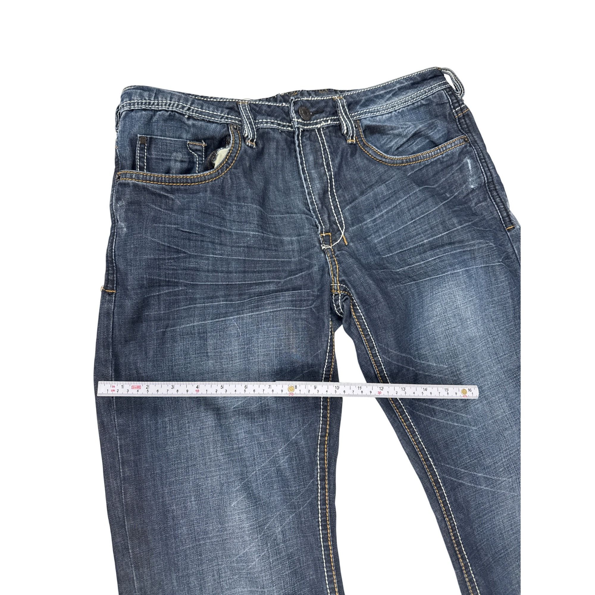 Buffalo David Bitton Buffalo David Bitton Mens Blue Denim Jeans 34W x 32L SKU 741 Size US 34 / EU 50 - 6 Thumbnail