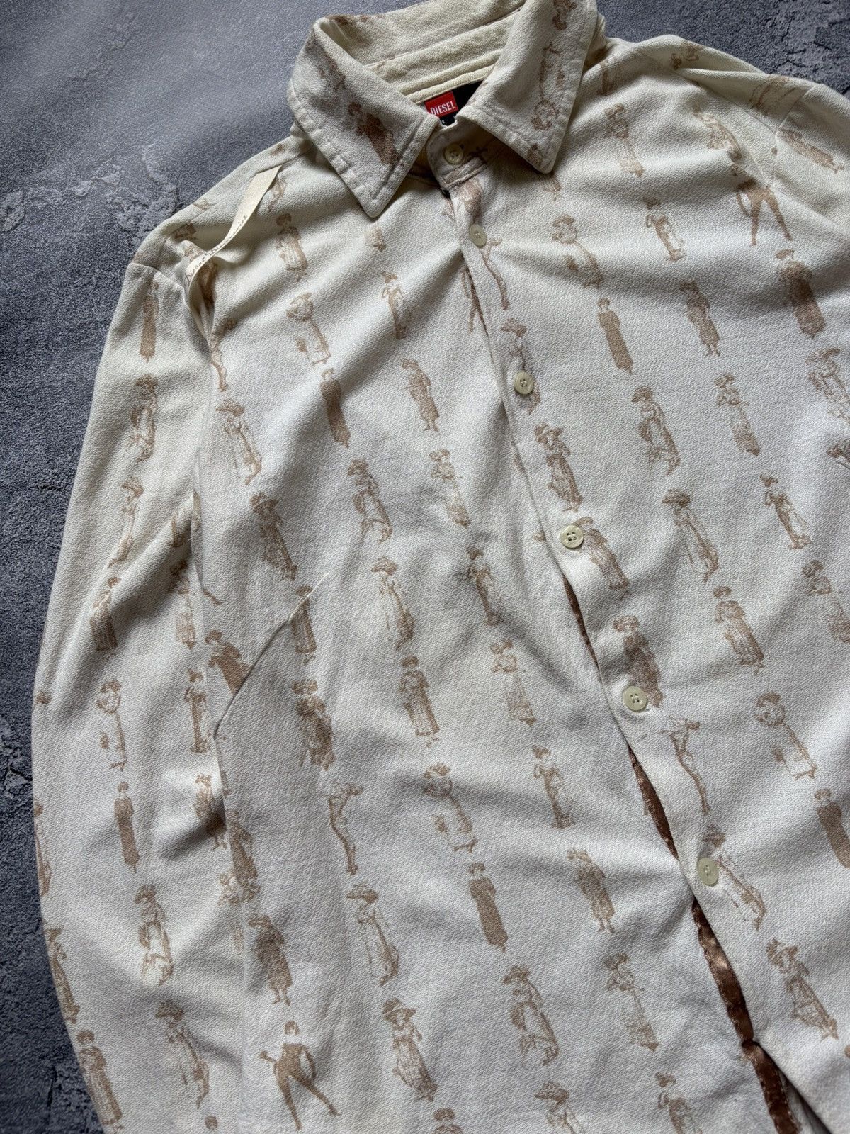 Diesel Vintage Diesel Avant Garde Monogram Lady Printed Shirt Rare Size L / US 10 / IT 46 - 4 Thumbnail