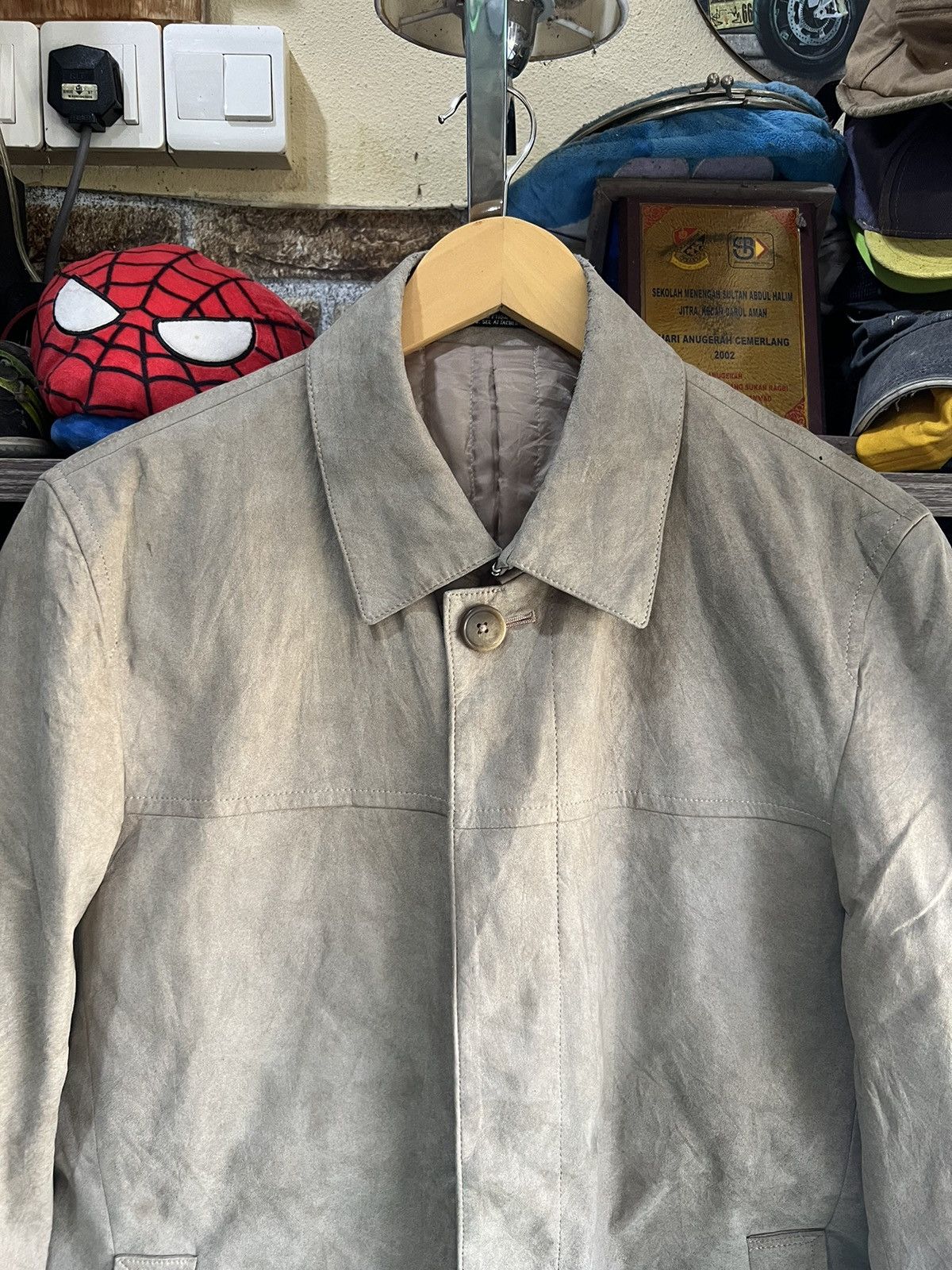 Yohji Yamamoto 🔥Vintage Ined Homme Yohji Yamamoto Suede Jacket Size US S / EU 44-46 / 1 - 4 Thumbnail