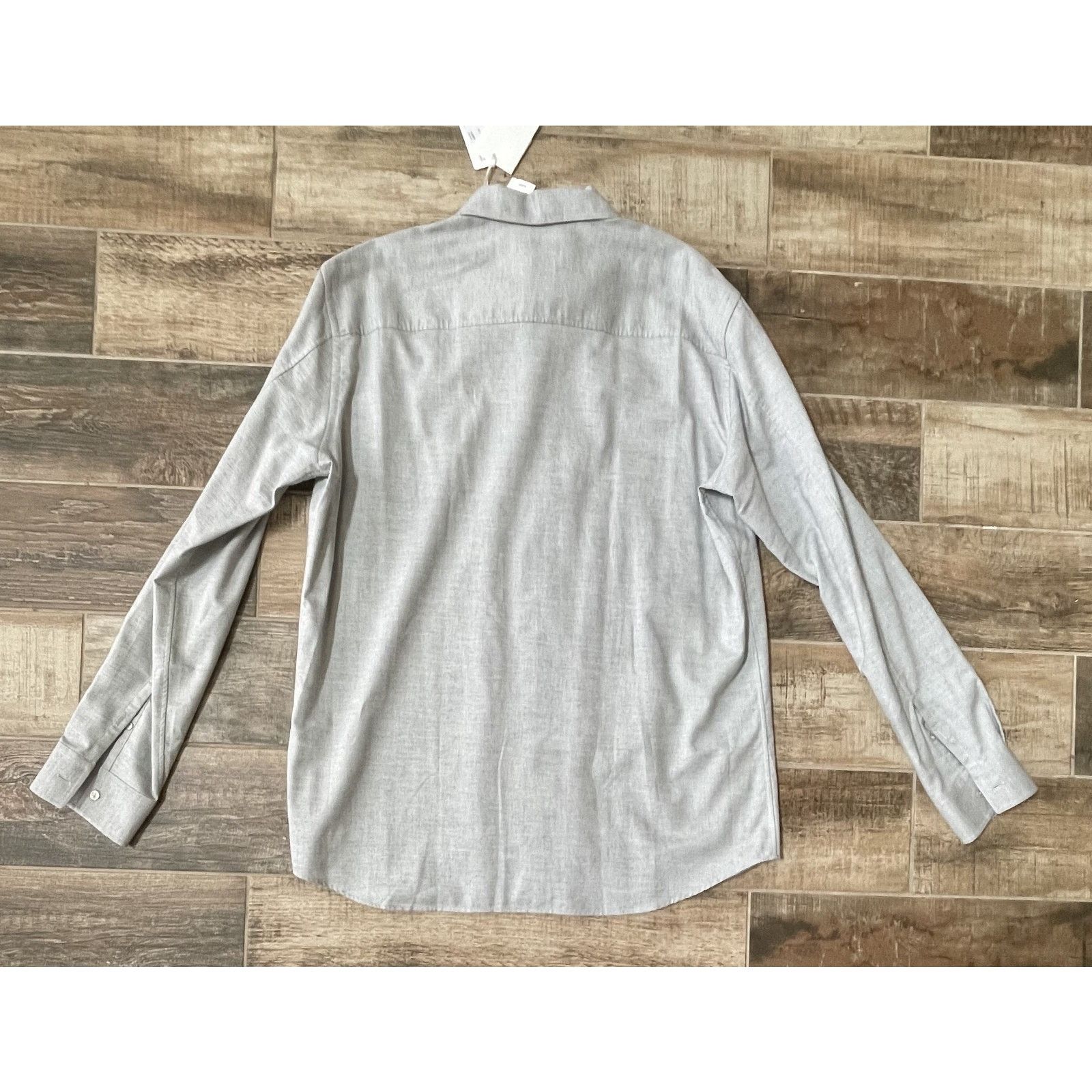 Agnona $1695 NWT Agnona Gray Cashmere Shirt Luxury Button Front 2XL Size US XXL / EU 58 / 5 - 5 Thumbnail