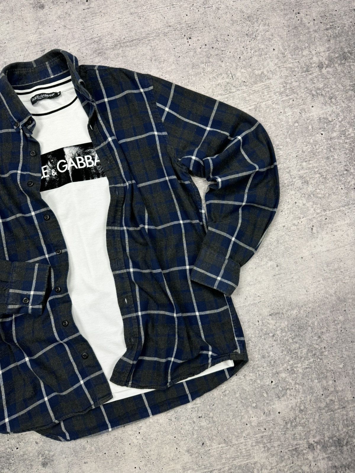 Designer × Vintage Vintage Y2K Plaid Flannel Checkered Shirt Travis Scott Style Size US S / EU 44-46 / 1 - 3 Thumbnail