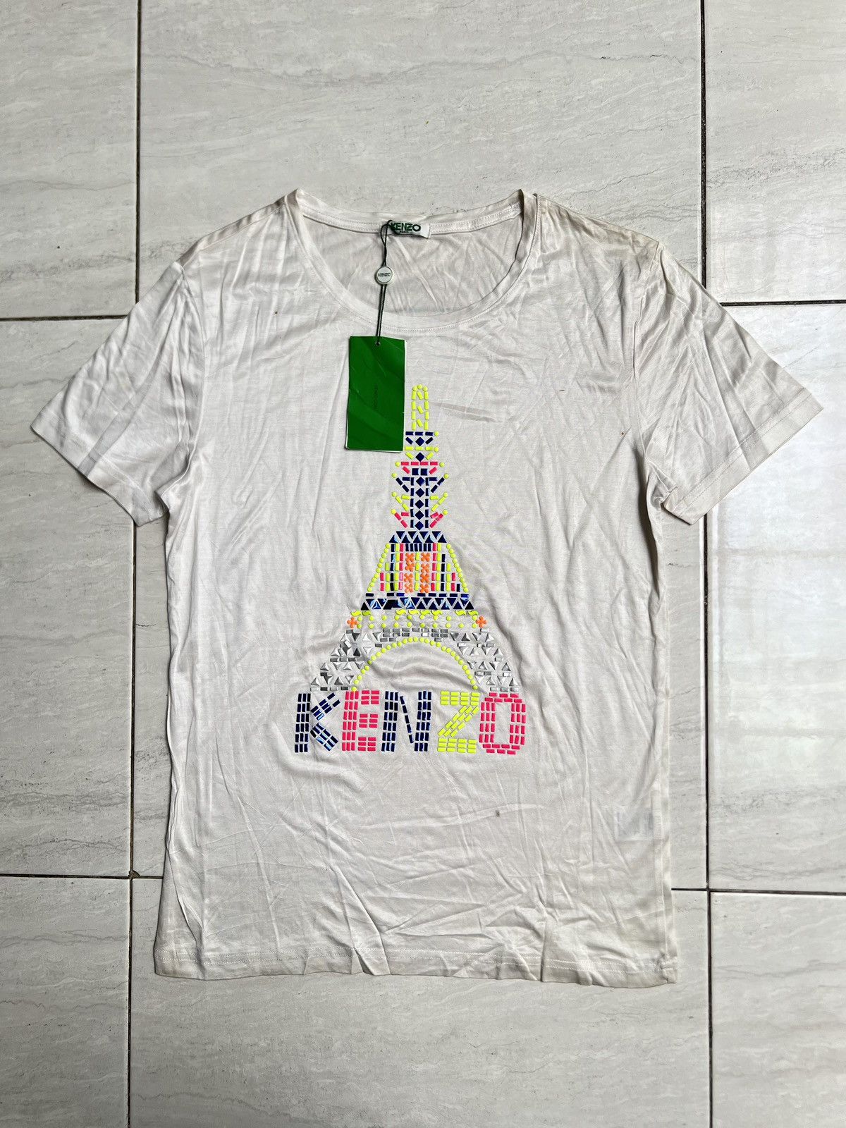 Kenzo KENZO Paris White T-shirt Size US XS / EU 42 / 0 - 1 Thumbnail