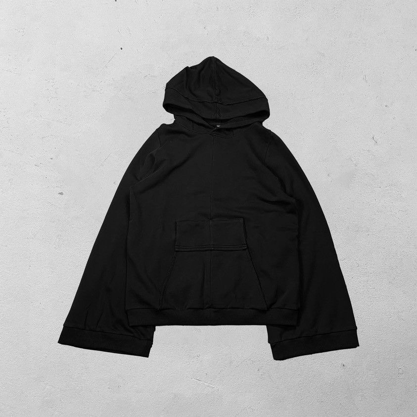 Handmade Rustial Black Wide Arm Wizard Hoodie Size US S / EU 44-46 / 1 - 1 Thumbnail