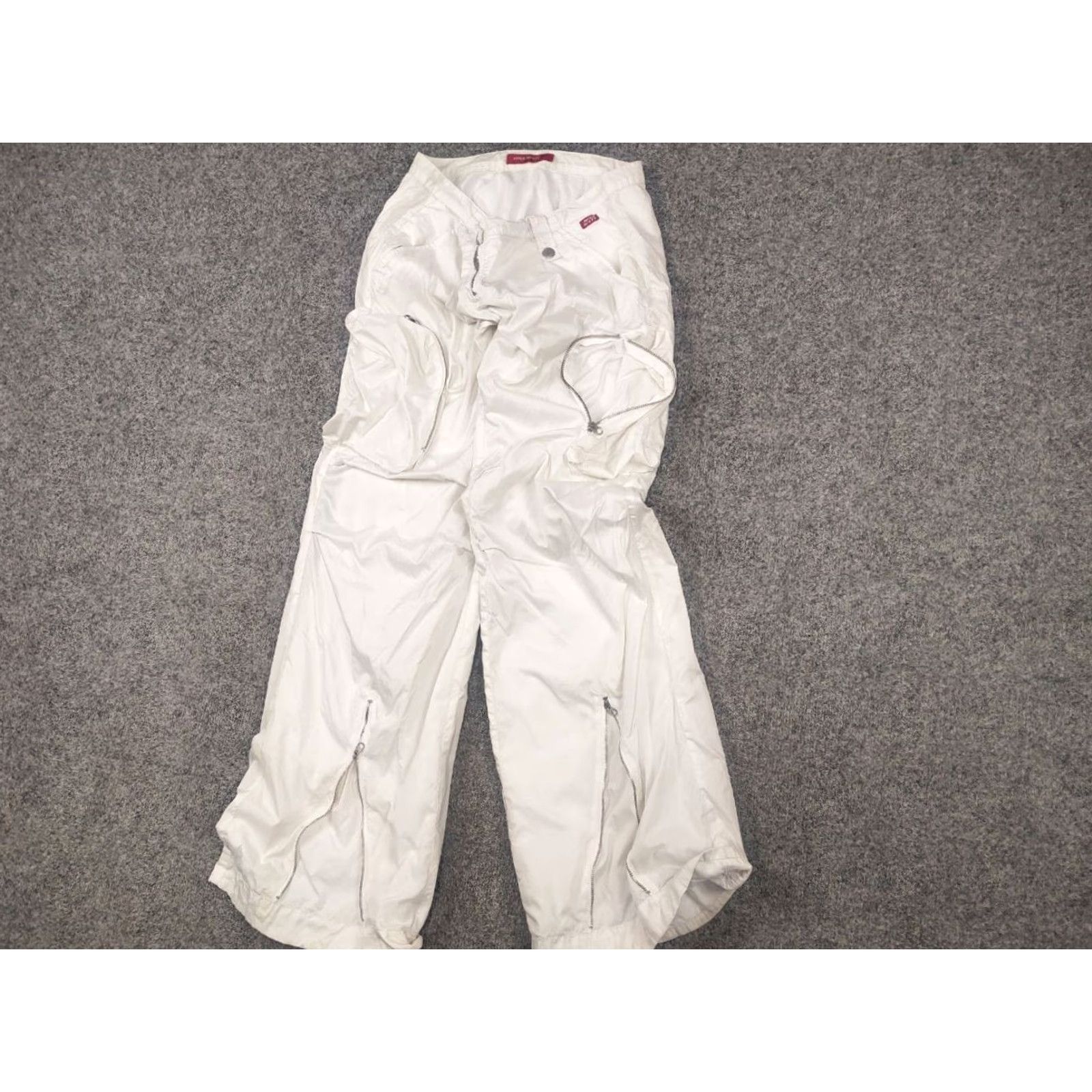Miss Sixty VINTAGE Miss Sixty White Parachute Cargo Pants Size 30" / US 8 / IT 44 - 3 Thumbnail