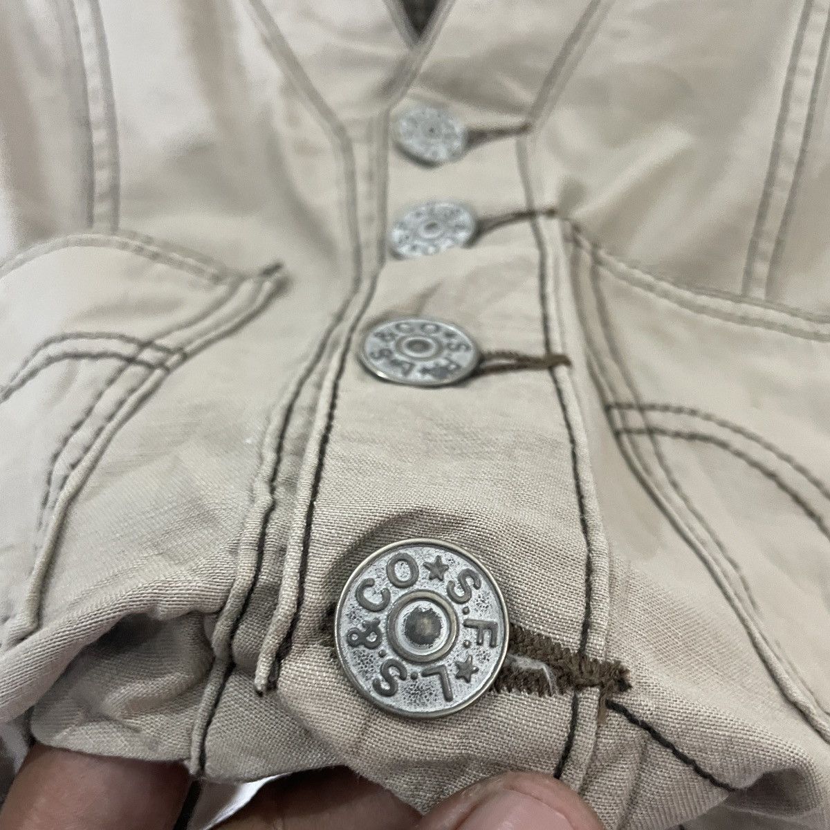Levi's Vintage Y2k Levis Button Ups Vest Size S / US 4 / IT 40 - 6 Thumbnail