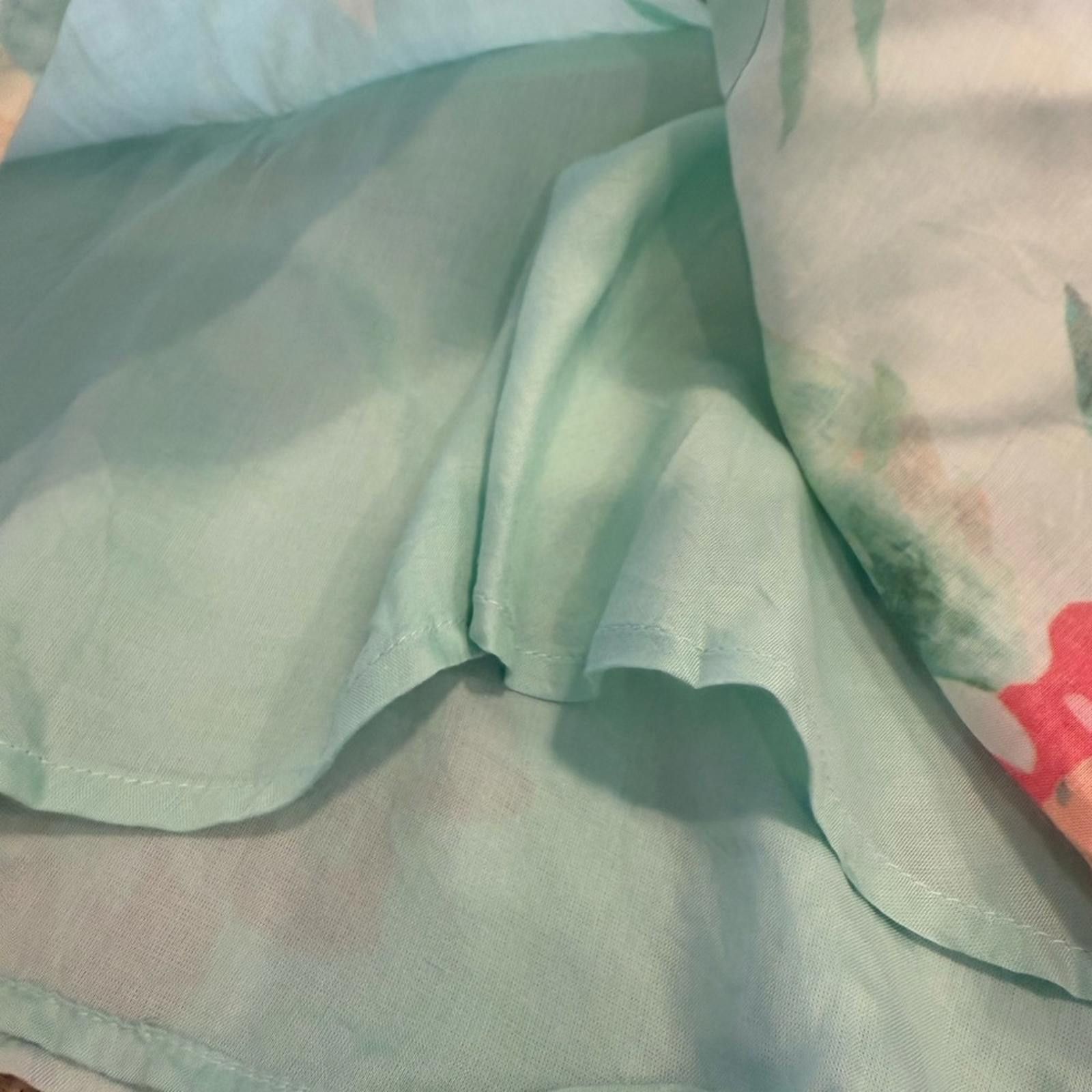 Other Privacy Please Mint Green tropical floral mini skirt SZ SM Size 28" / US 6 / IT 42 - 4 Thumbnail